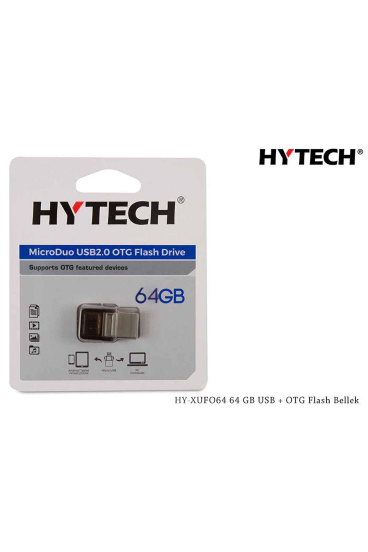 Hytech Hy-xufo64 64 Gb Usb + Otg Flash Bellek