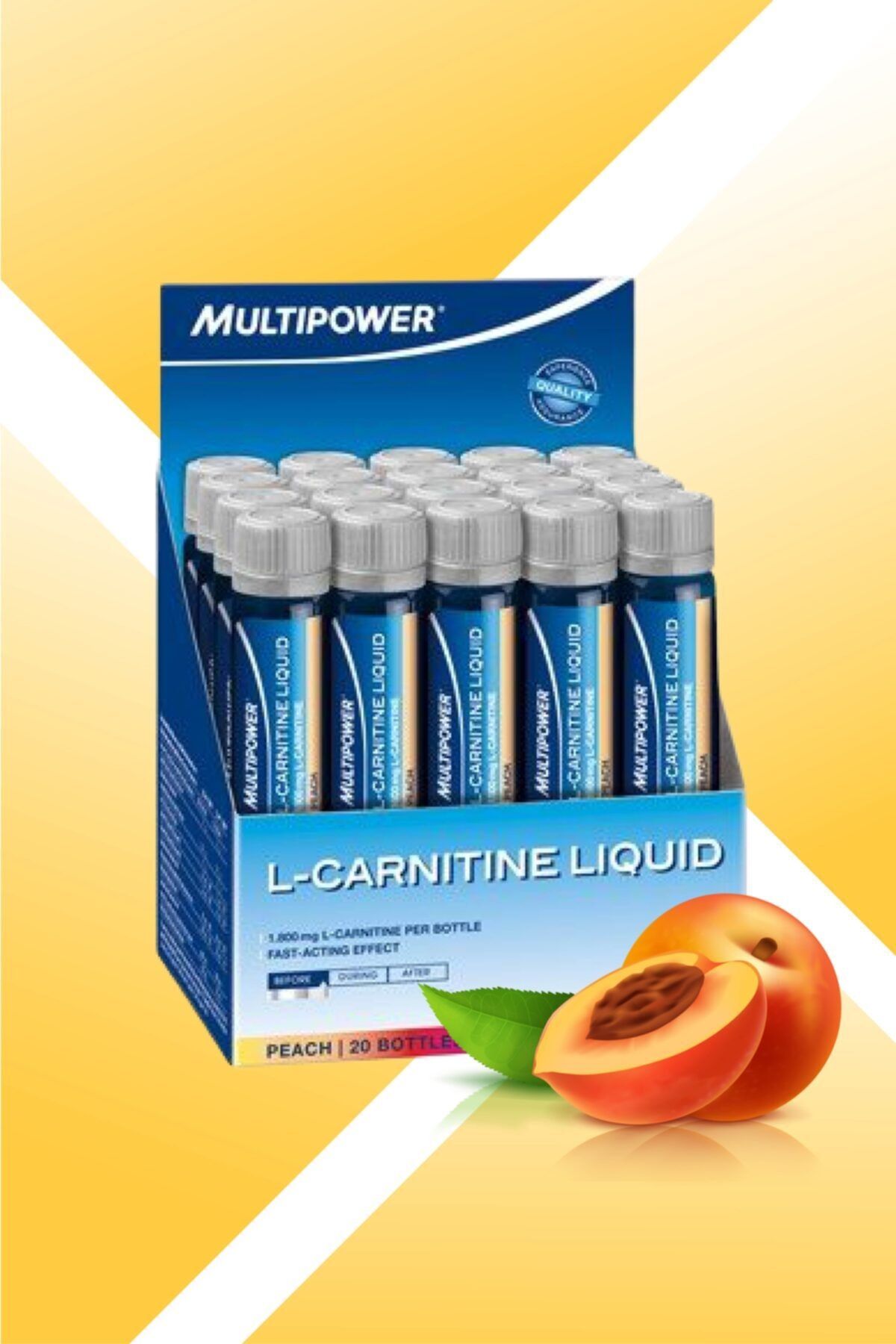 Multipower L-carnitine Liquid Forte Şeftali Aromalı 20 Ampul