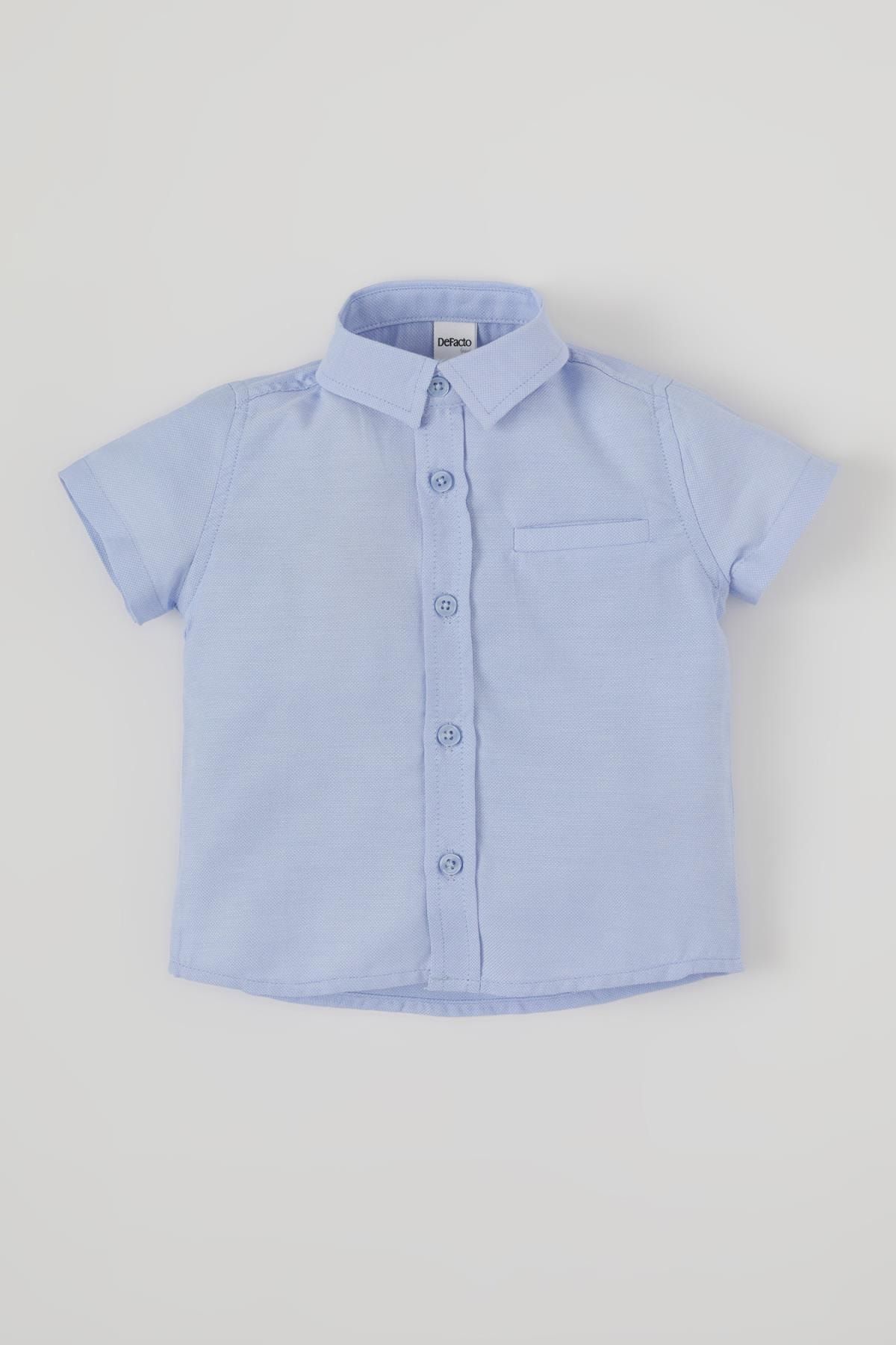 Defacto Erkek Bebek Regular Fit Basic Kısa Kollu Gömlek