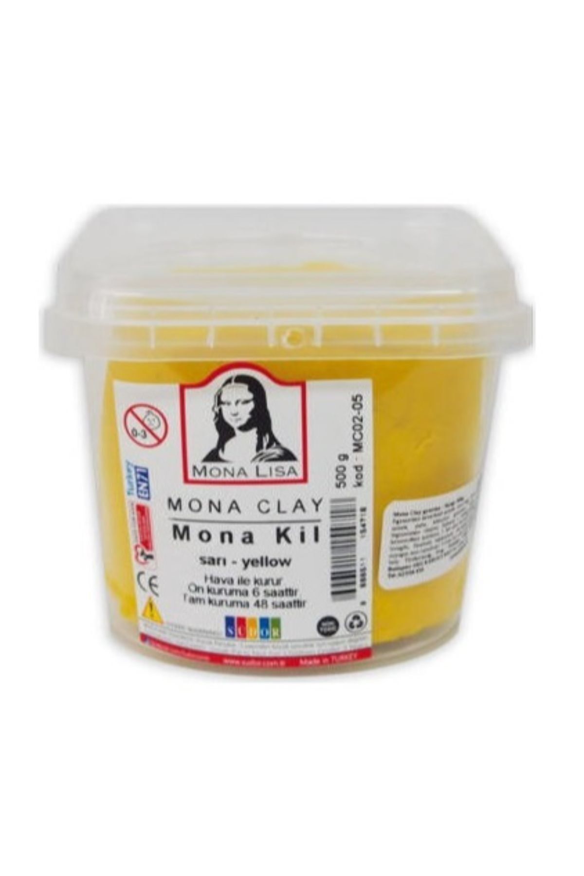Monalisa Mona Clay Modelleme Kili 500 Gr Kil Çamuru Renkli 1 Adet