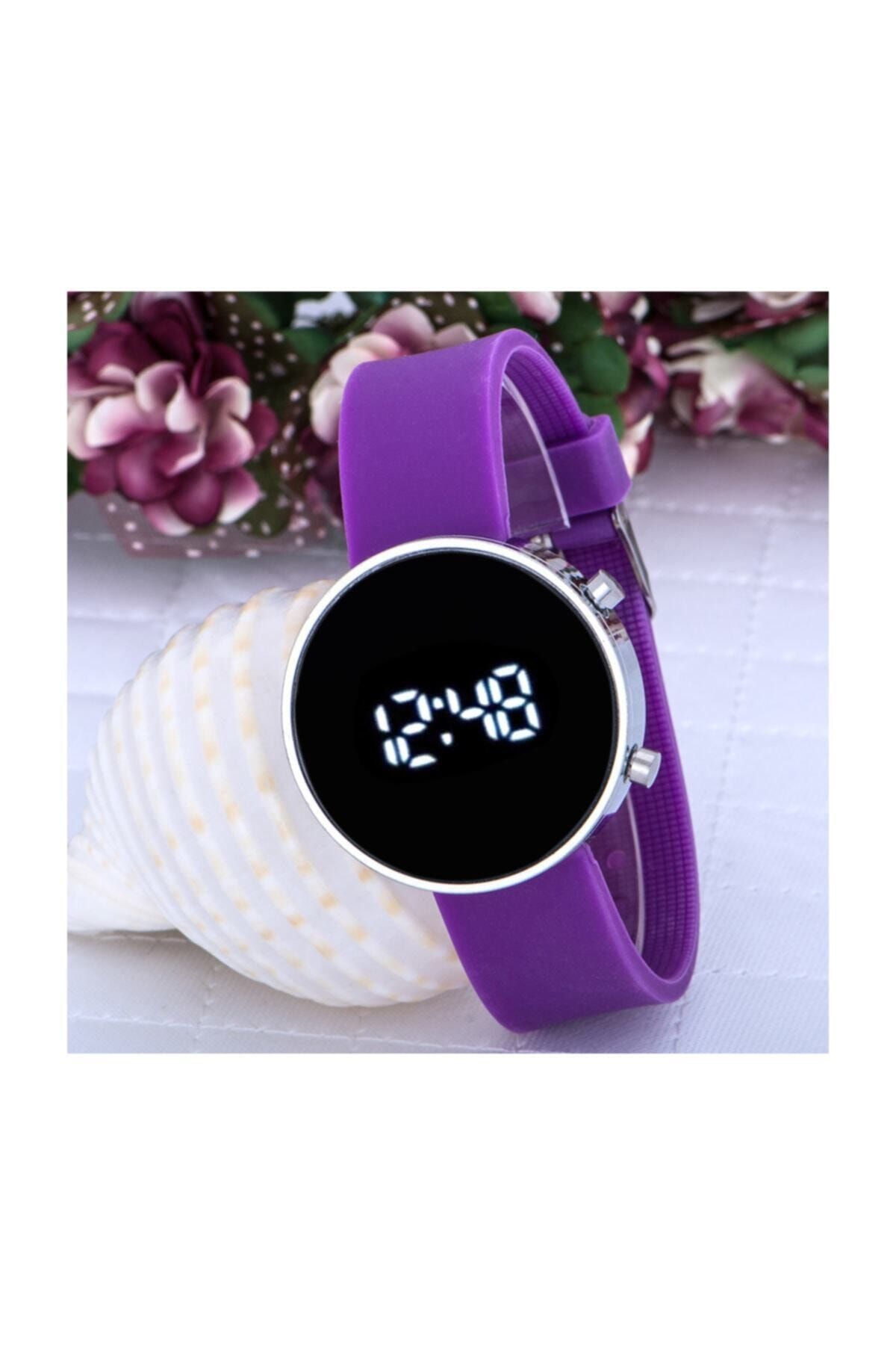 Spectrum Unisex Purple Led Watch Dijital Genç Kol Saati 303578