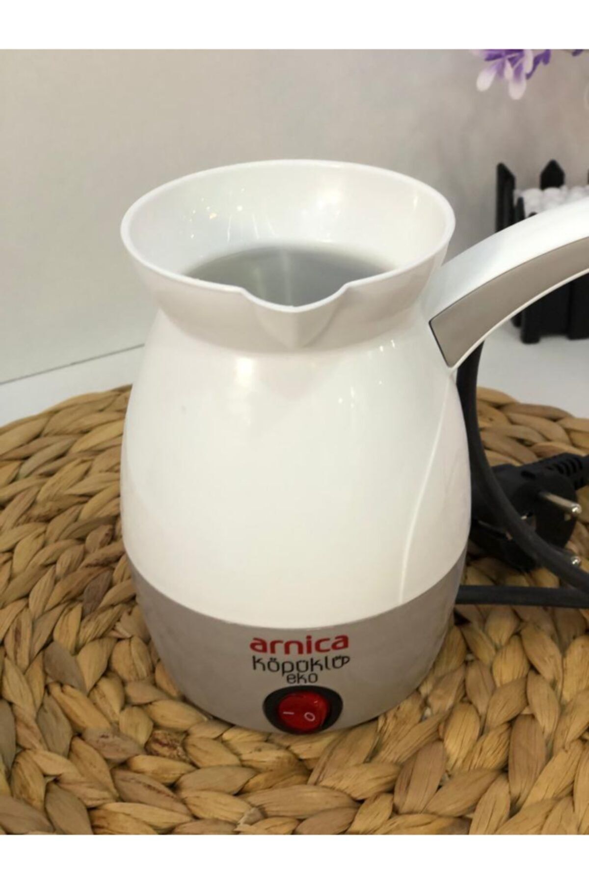 Arnica Köpüklü Eko Türk Kahvesi Makinesi Beyaz