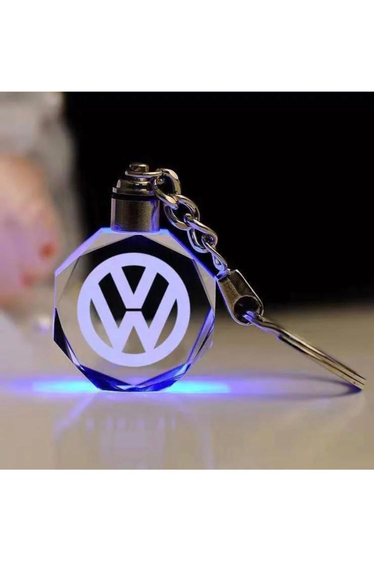 idealaksesuar Volkswagen Anahtarlık Işıklı Passat Jetta Golf Polo Tiguan Anahtarlık Car Keychain