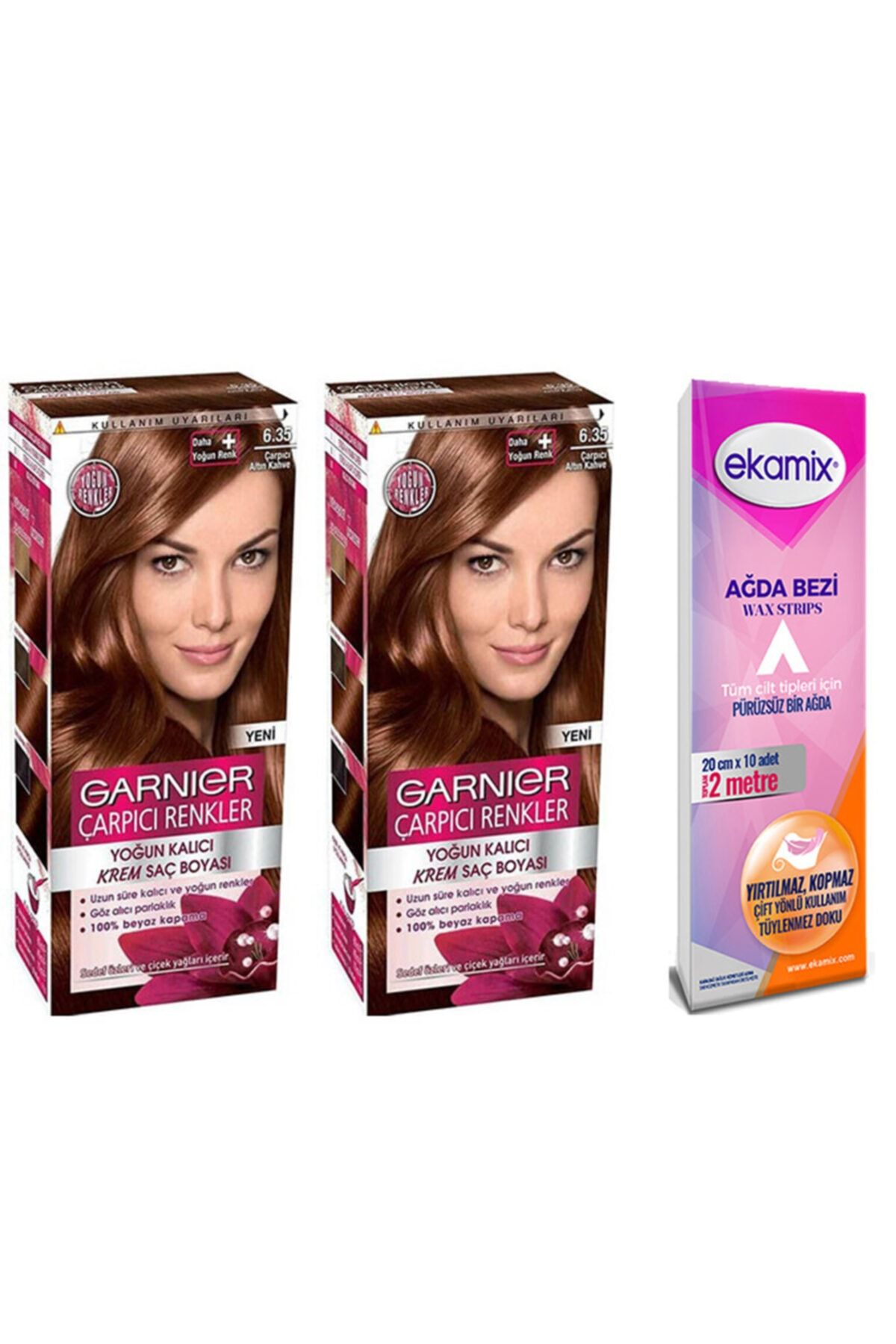 Garnier Altın Kahve Çarpıcı Renkler Boya 6.35 2 Adet