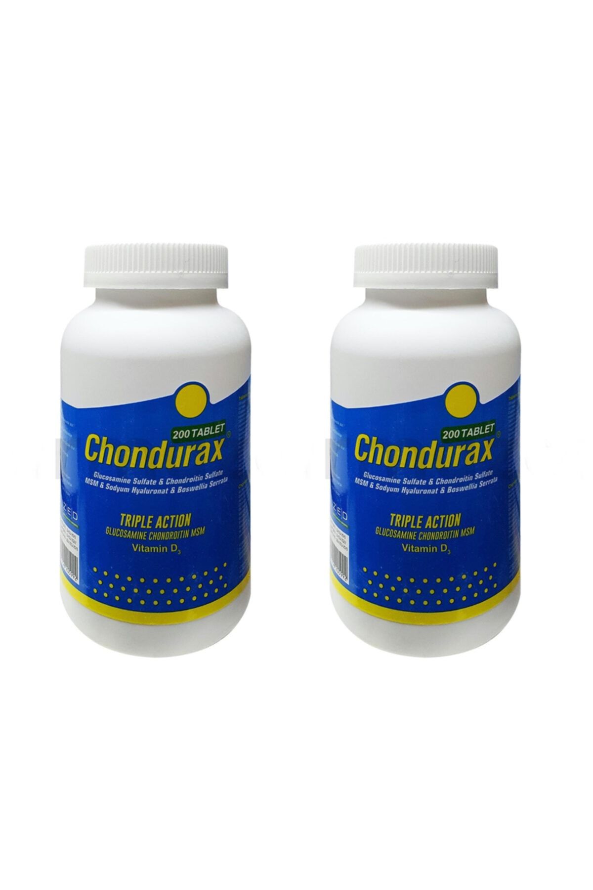 Chondurax Triple Action D3 Vitamin 200 Tablet X 2 Adet