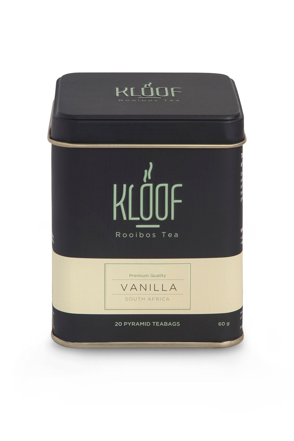 KLOOF Rooibos Tea Vanilla Rooibos Tea - Vanilya Aromalı Roybos Çayı 20 Adet Biodegradable Piramit Poşet 60g
