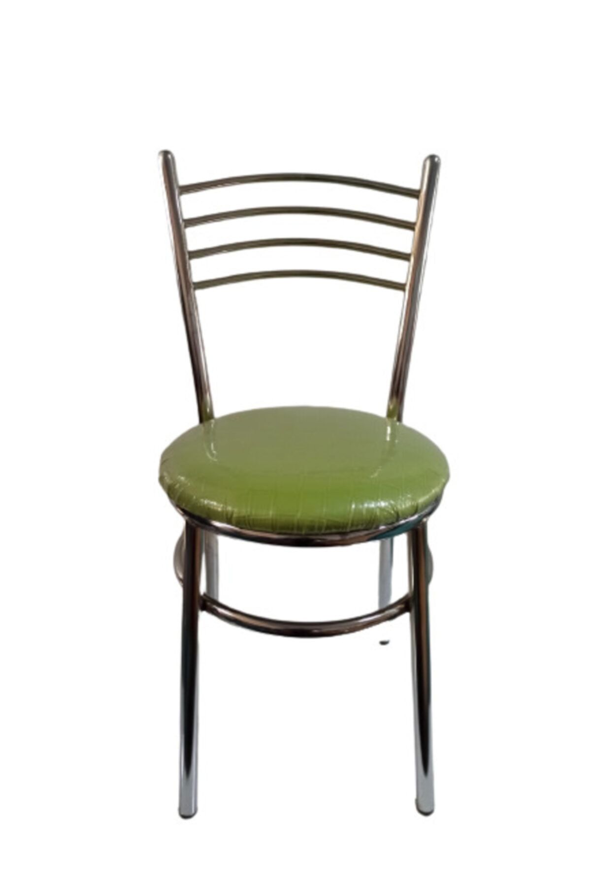 yılmaz masacılık Nikelajlı Yeşil 5 Adet Tatlı Mutfak Bahçe Sandalyesi