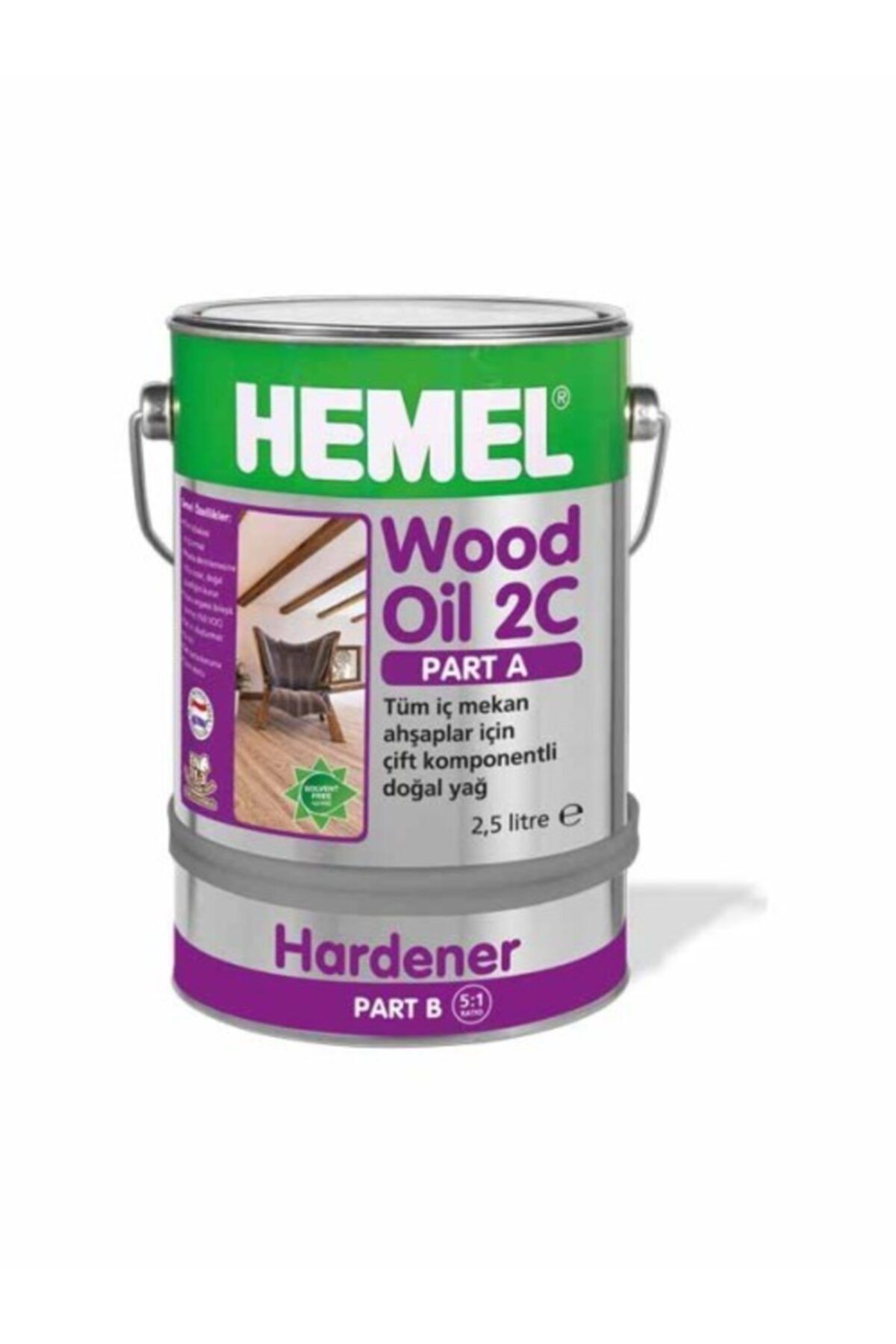 Hemel Wood Oil 2c 0,900ml.ıc Mekan Yagları Sert