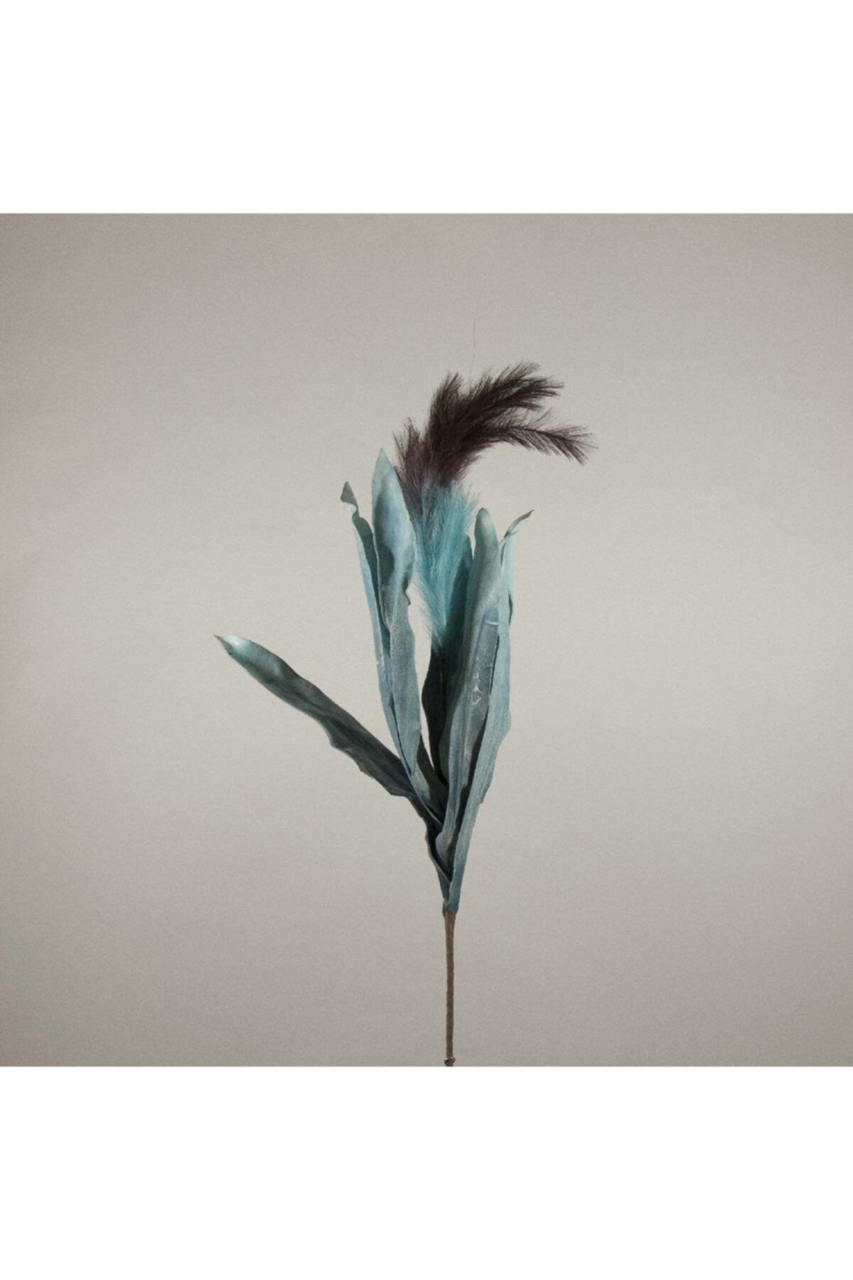 Lucky Art Ba-hem Blue Yapraklı Tüy Dal
