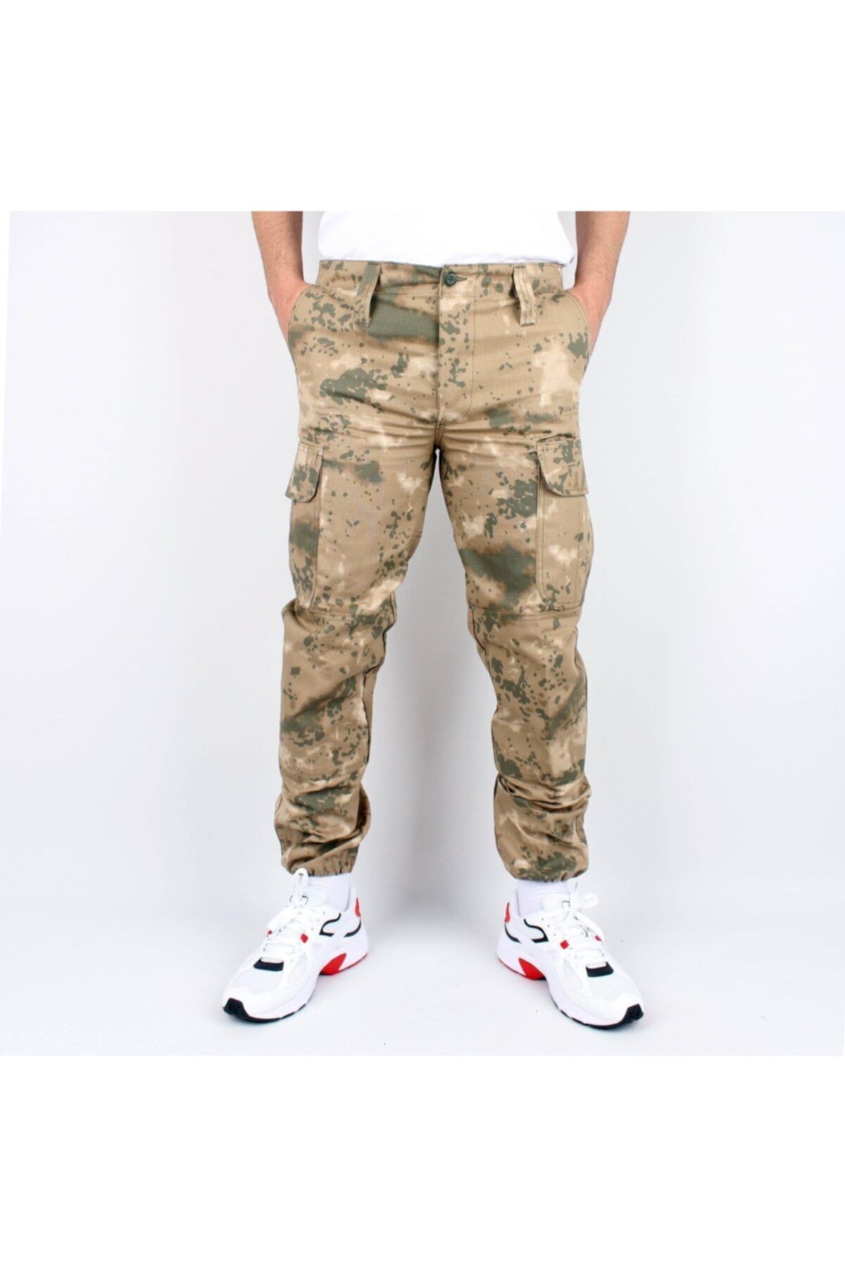 Silyon Askeri Giyim Erkek Asker Tip Kamuflaj Kargo Pantolon