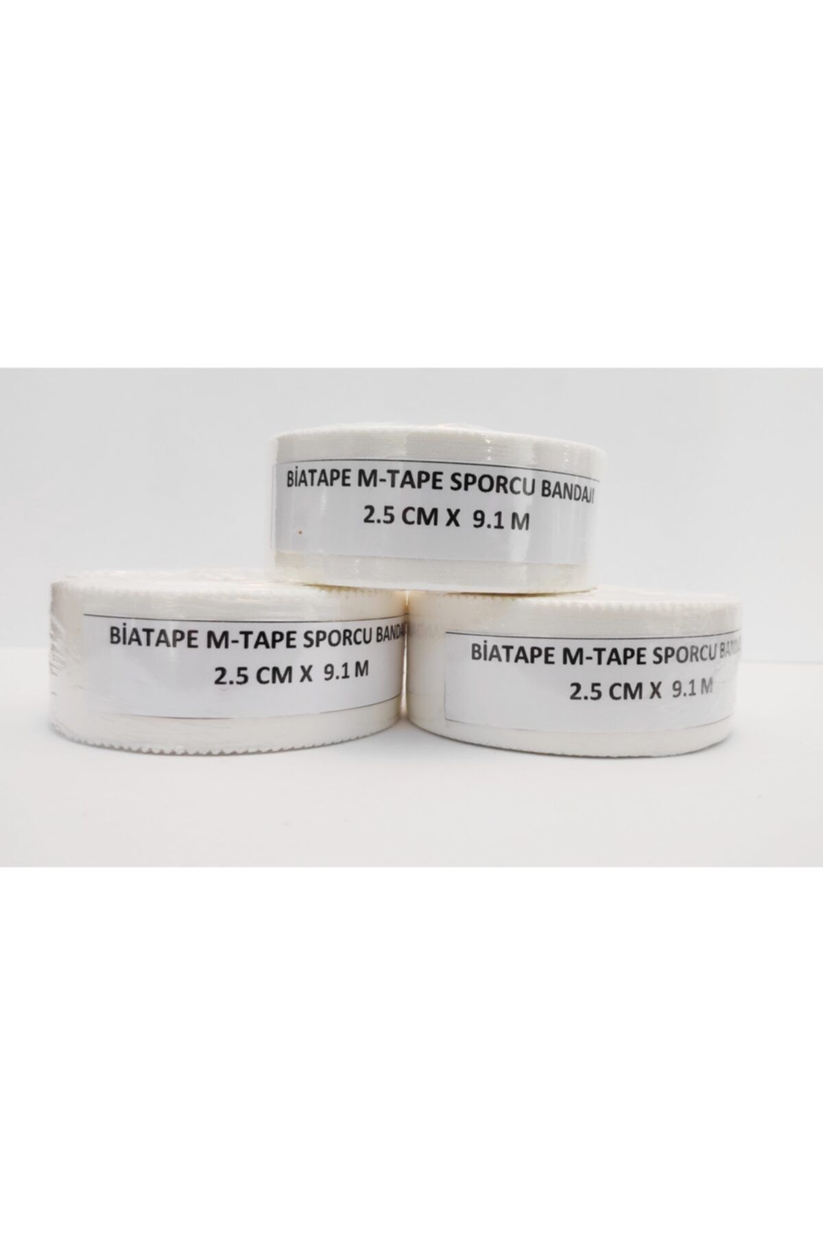 BiaTape M-tape Sporcu Bandajı 3 Adet (2,5 Cm X 9 M Den 3 Adet)