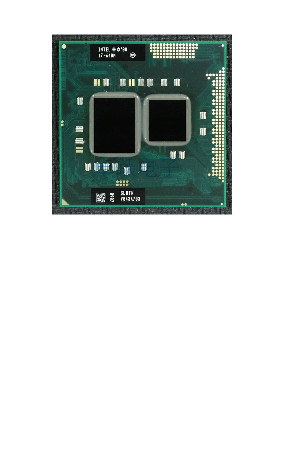 Intel Orijinal Cpu Core I7 640m Çift Çekirdekli 2.8ghz Pga 988 Dizüstü Bilgisayar Cpu Işlemci
