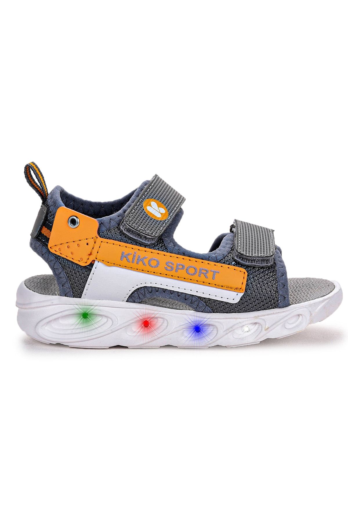 Kiko Kids 101 Işıklı Günlük Kız/erkek Çocuk Cırtlı Sandalet Ayakkabı