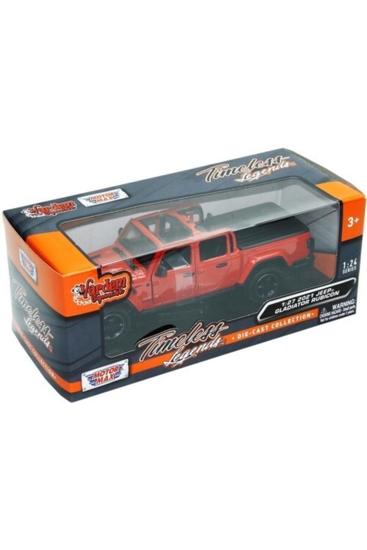 Motor Max Motormax 2021 Jeep Gladiatör Rubicon (1:27) 1:24 Kırmızı Model Araba