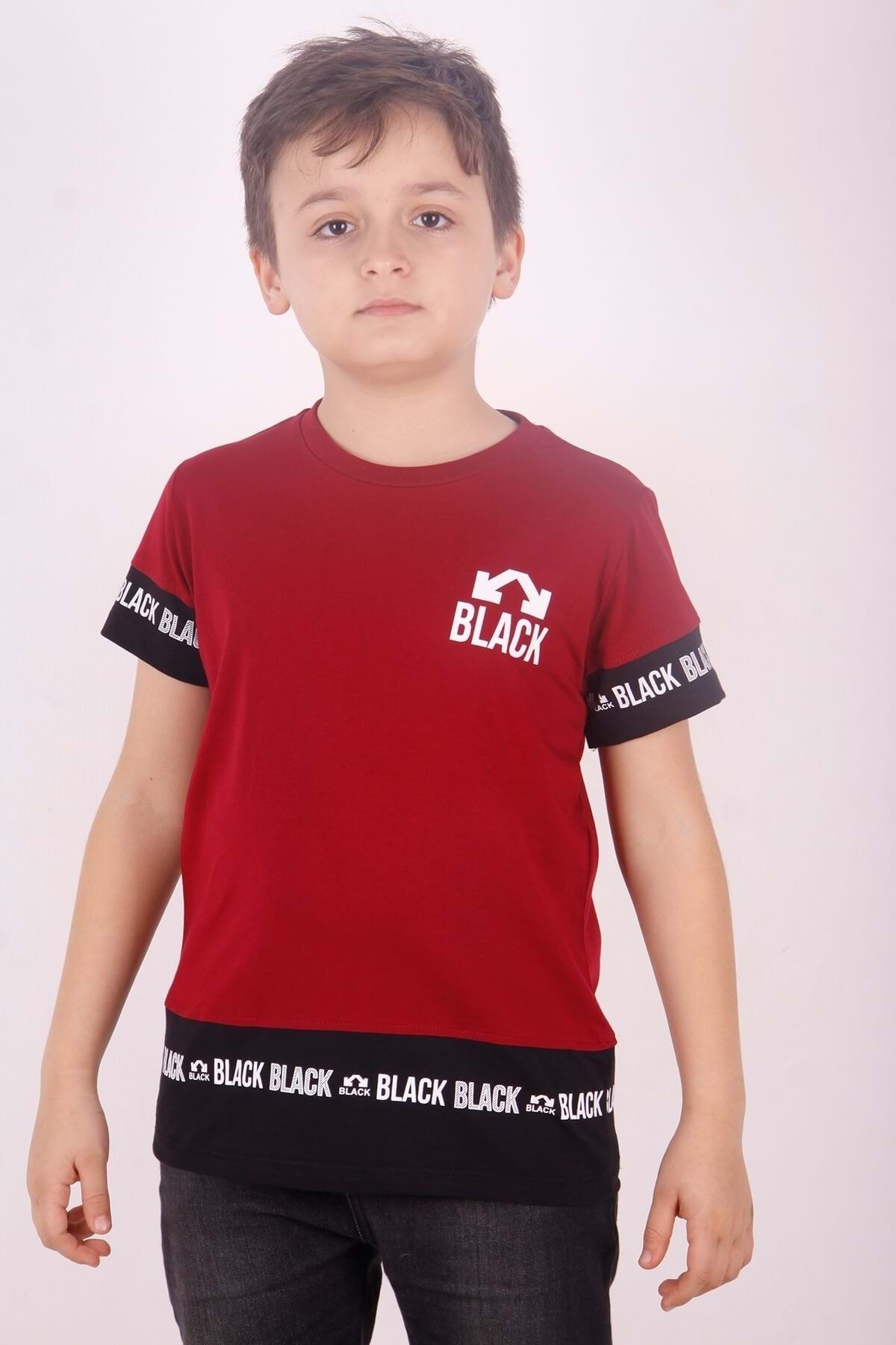 Toontoy Erkek Çocuk Black Baskılı Tişört
