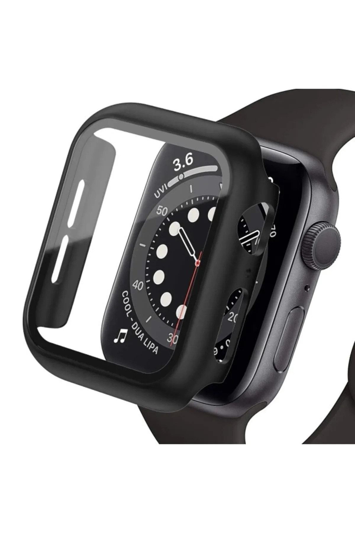 mimtec Apple Watch 7 8 9 41mm Kılıf Kasa Ve Ekran Koruyucu 360 Tam Koruma Kapak