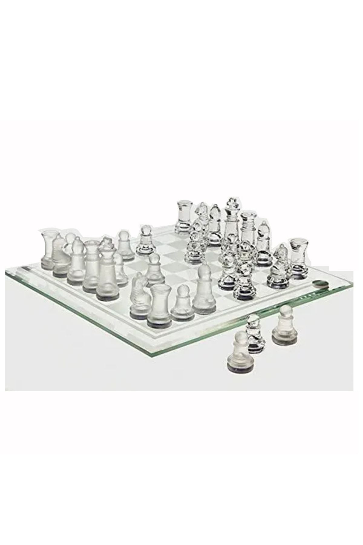 Sera Cam Satranç Takımı 30 X 30 Cm Glass Chess