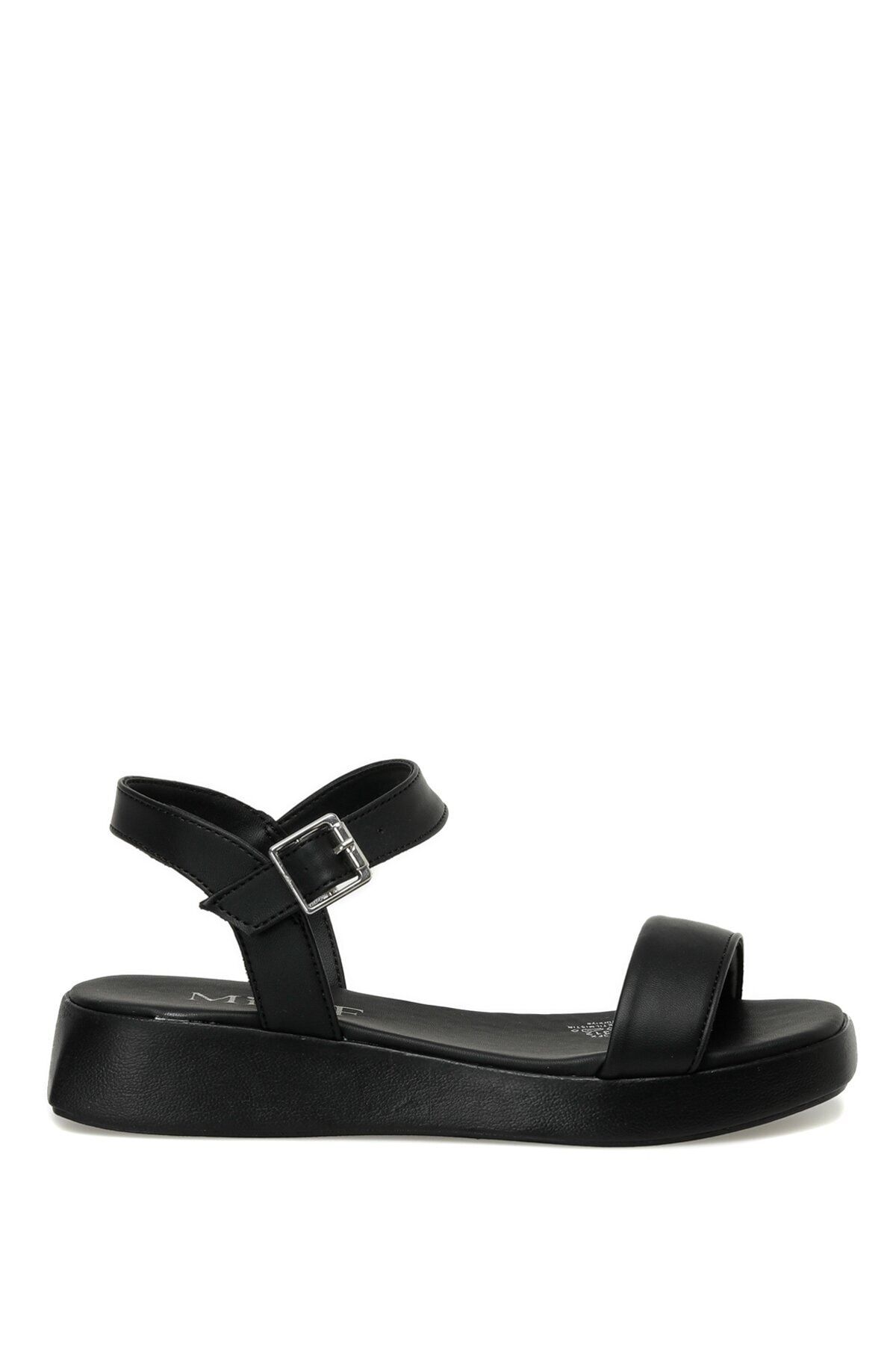 Missf Ds23021 3fx Siyah Kadın Dolgu Topuk Sandalet