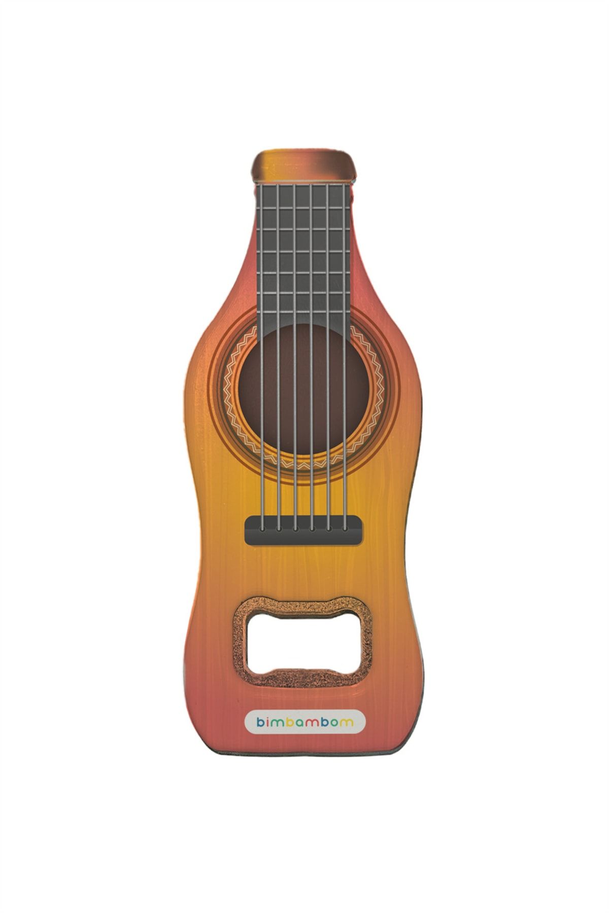 bimbambom Şişe Açacağı, Gitar Temalı Hediyelik Magnet Özellikli Şişe Açacağı