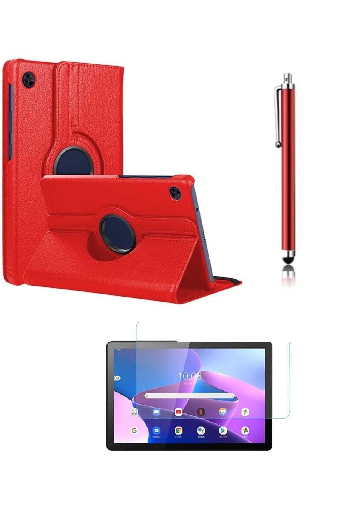LENOVO Trendsshop Tab M10 Tb328fu Tablet Zaae0012tr Unisoc T610 Kılıf Kılıf 3lü Set