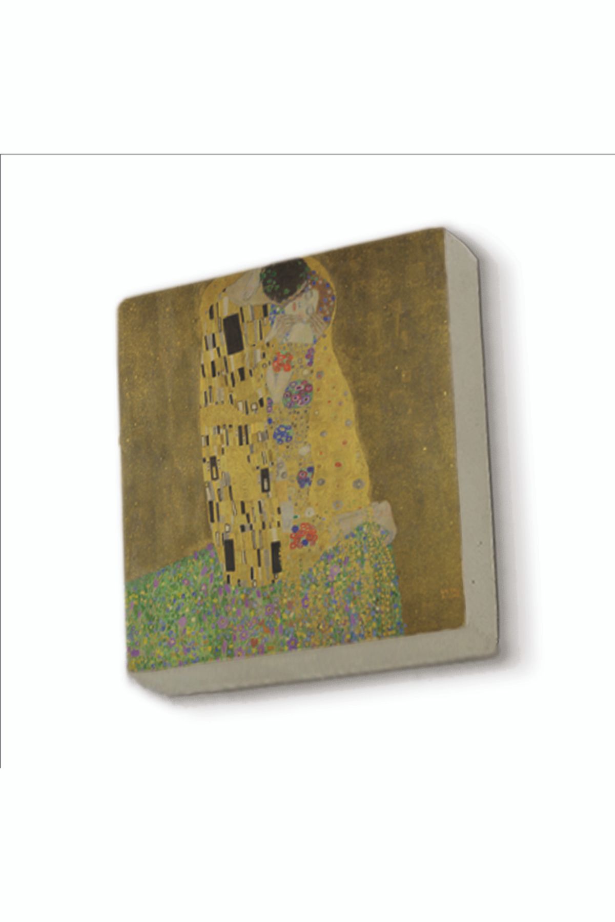 BAKSEPETE Öpücük Gustav Klimt, 1907 Baskılı Doğaltaş Magnetkrg-169buzdolabı Süsü