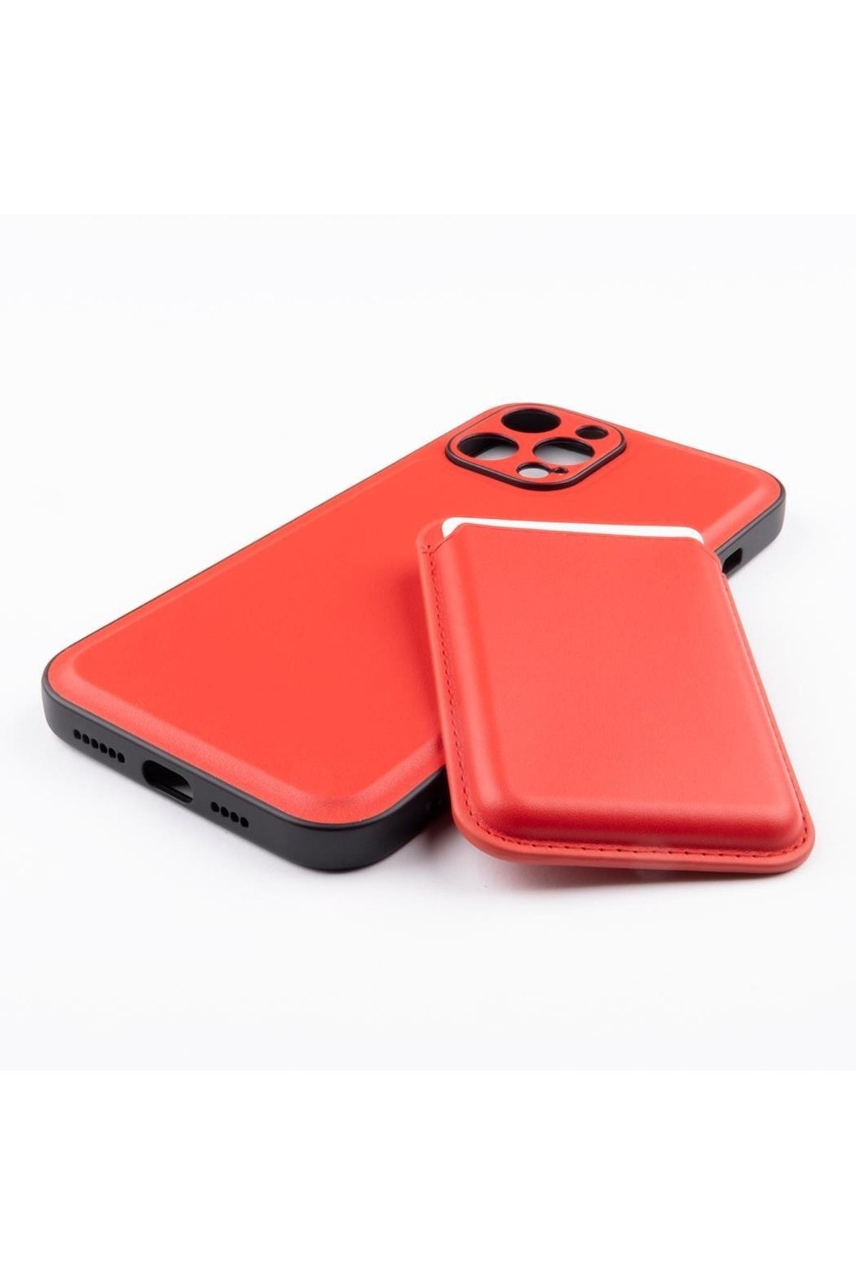 Jopus Iphone 12 Pro Max Js-275 Gravity Cüzdanli Silikon Kılıf Kırmızı