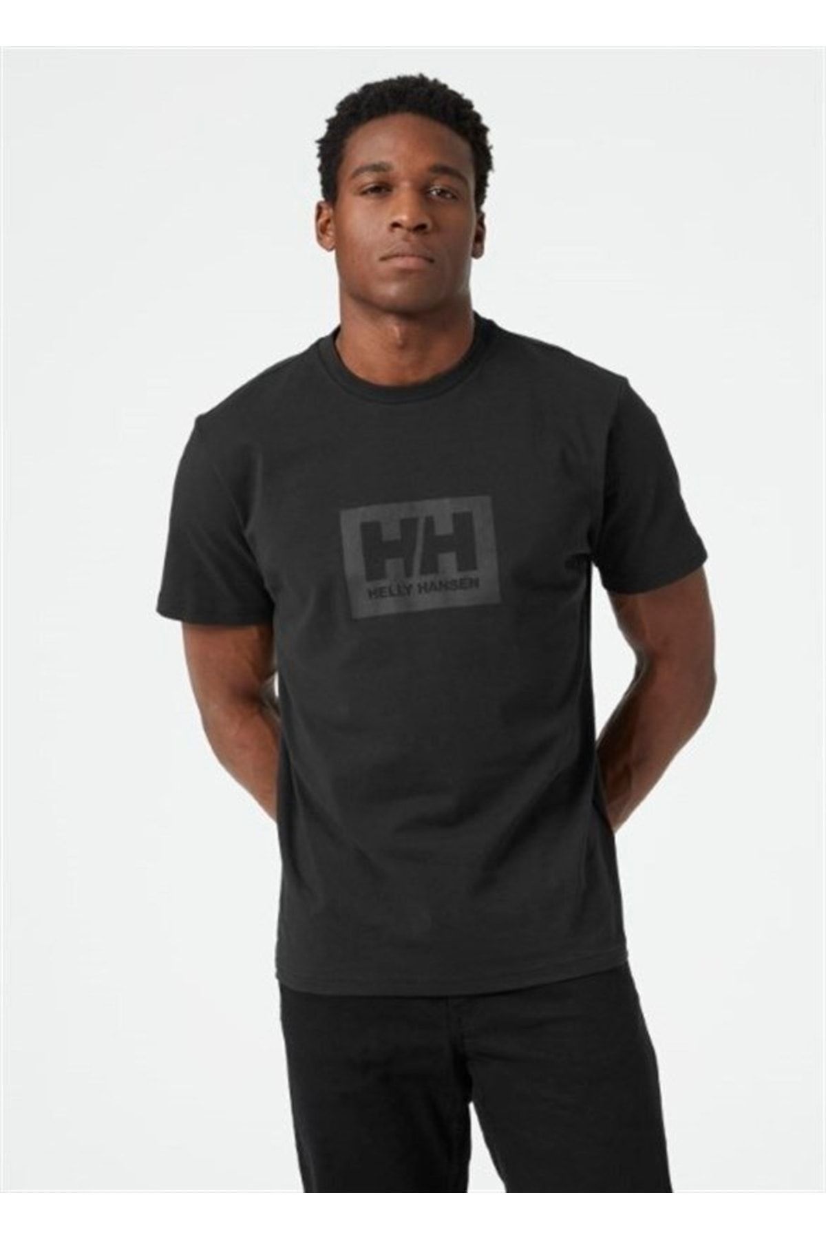 Helly Hansen Hh Box T Erkek Kısa Kollu T-shirt Siyah