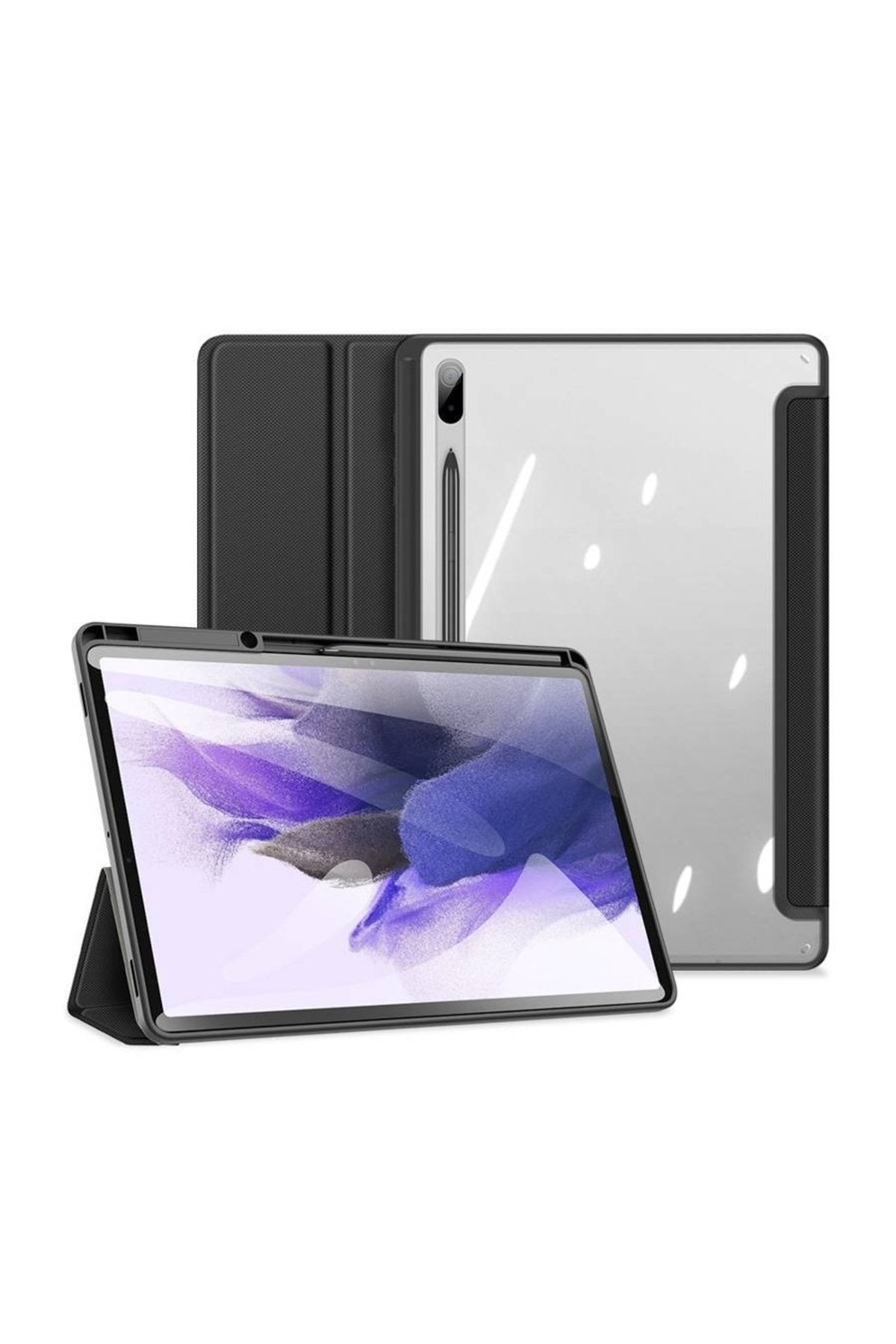 Duxweel Samsung Galaxy Tab S7 Fe Tablet Kılıfı Sm-t733nlgatur Premium Standlı Mıknatıslı Lüx Kılıf