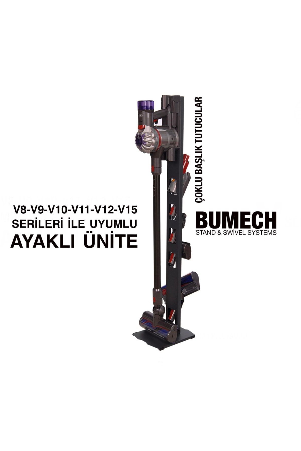 Bumech Dyson Uyumlu Şarjlı Süpürge Standı