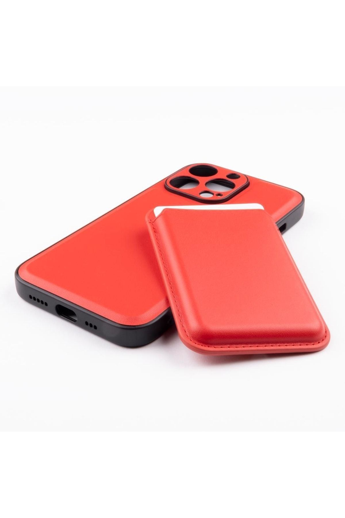 Jopus Iphone 13 Pro Js-275 Gravity Cüzdanli Silikon Kılıf Kırmızı