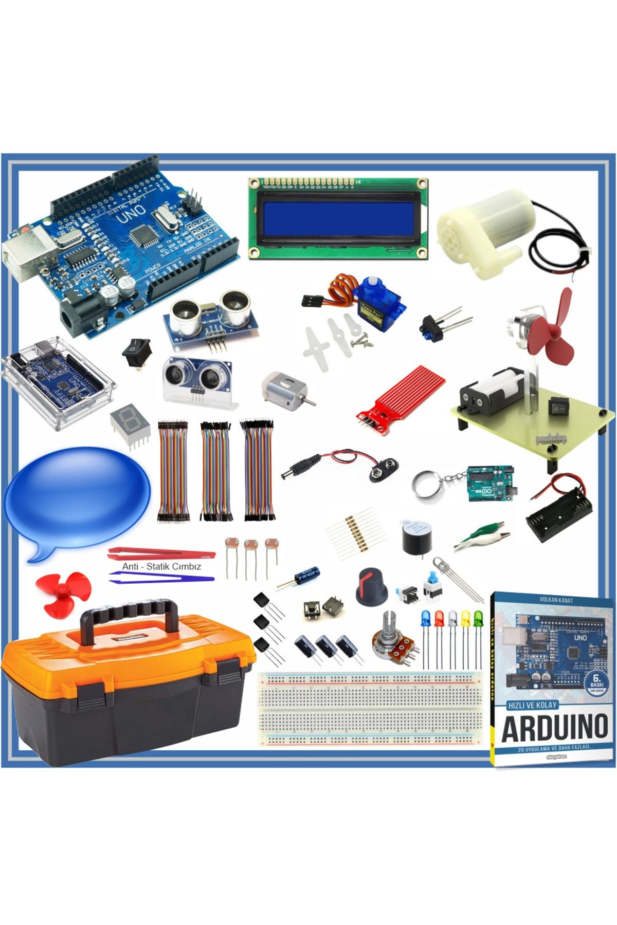 Arduino Uno R3 ( Ch340g ) Ekonomik Set 80 Parça 301 Adet