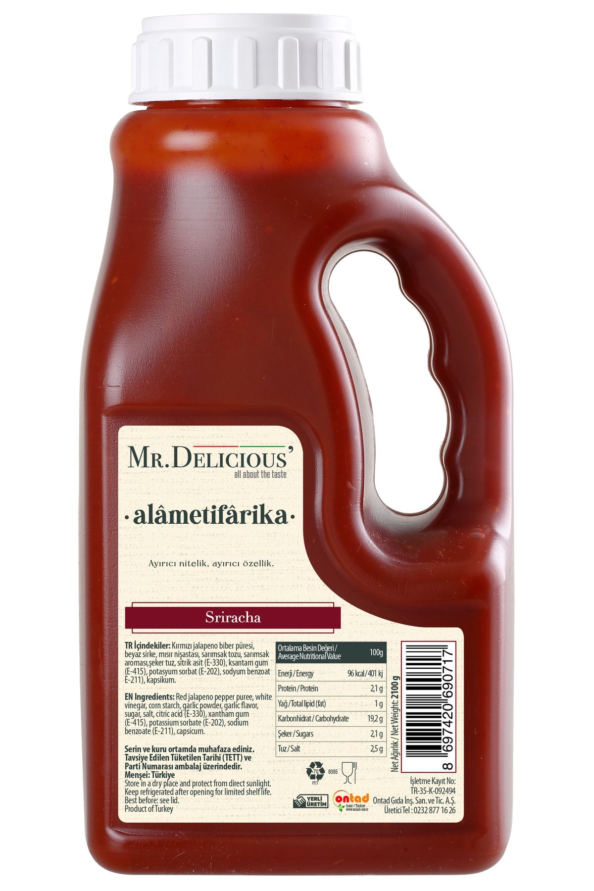 Mr.Delicious' Sriracha Acı Sos 2lt