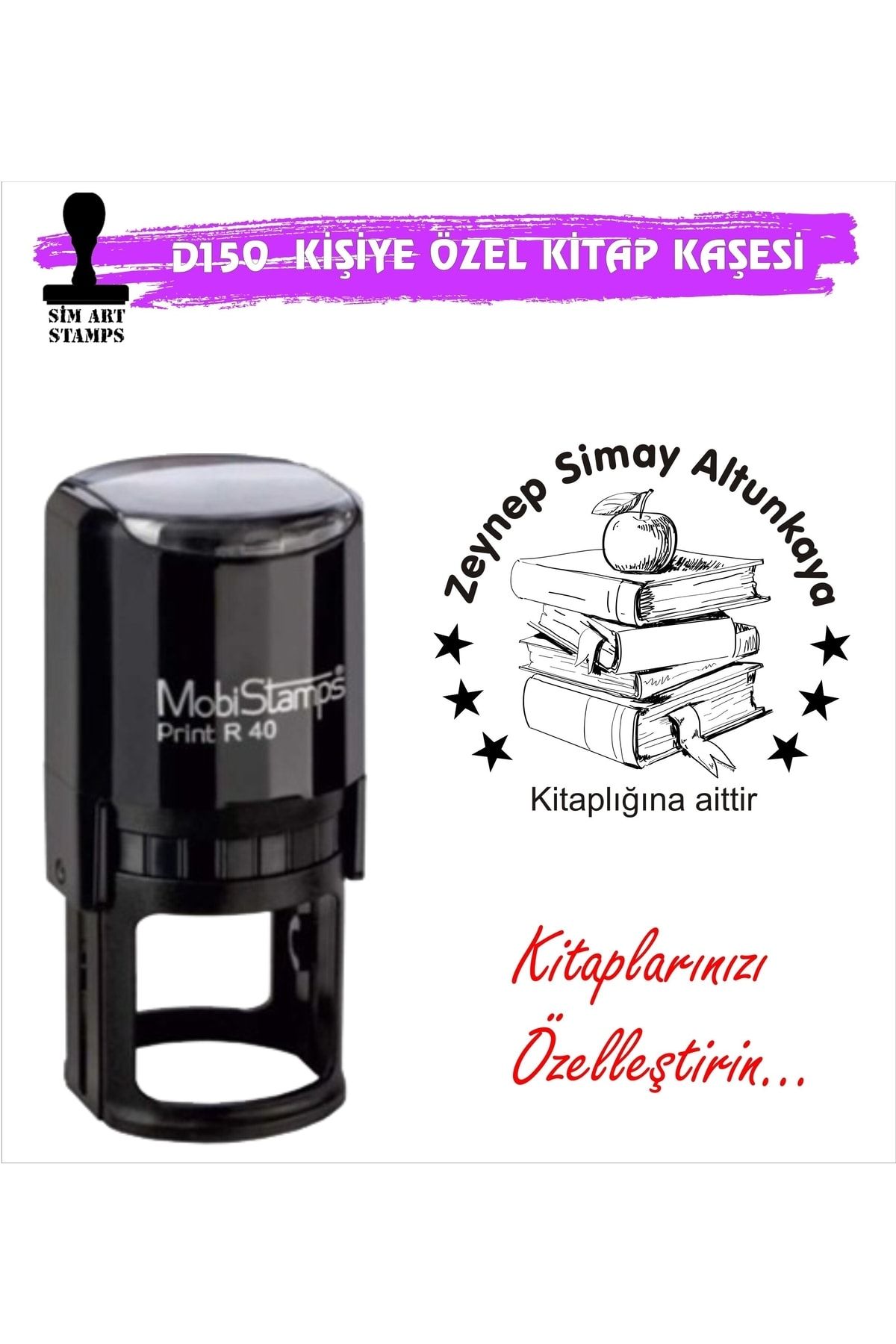 Mobistamps Kişiye Özel Kitap Mühürü