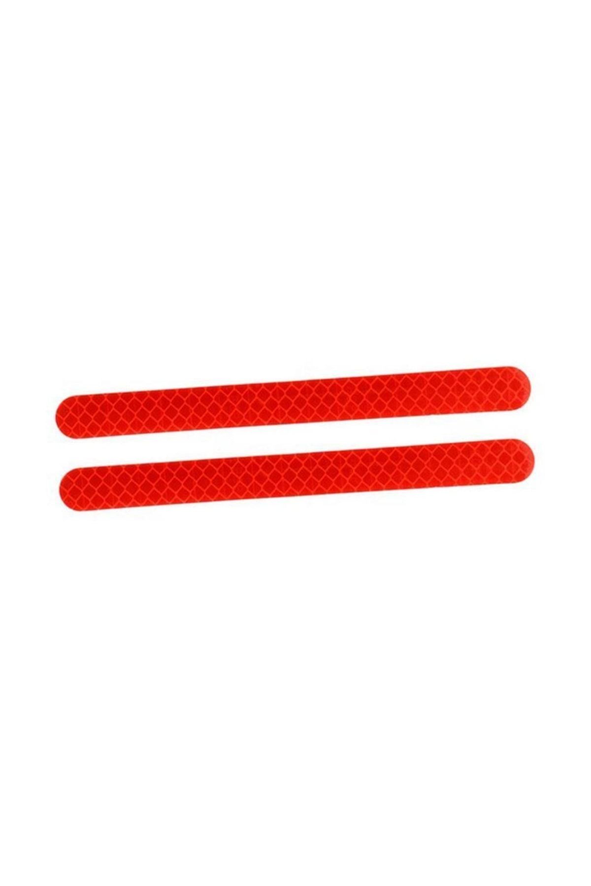Knmaster Oval Reflektörlü Yansıtıcı Sticker Etiket Kırmızı
