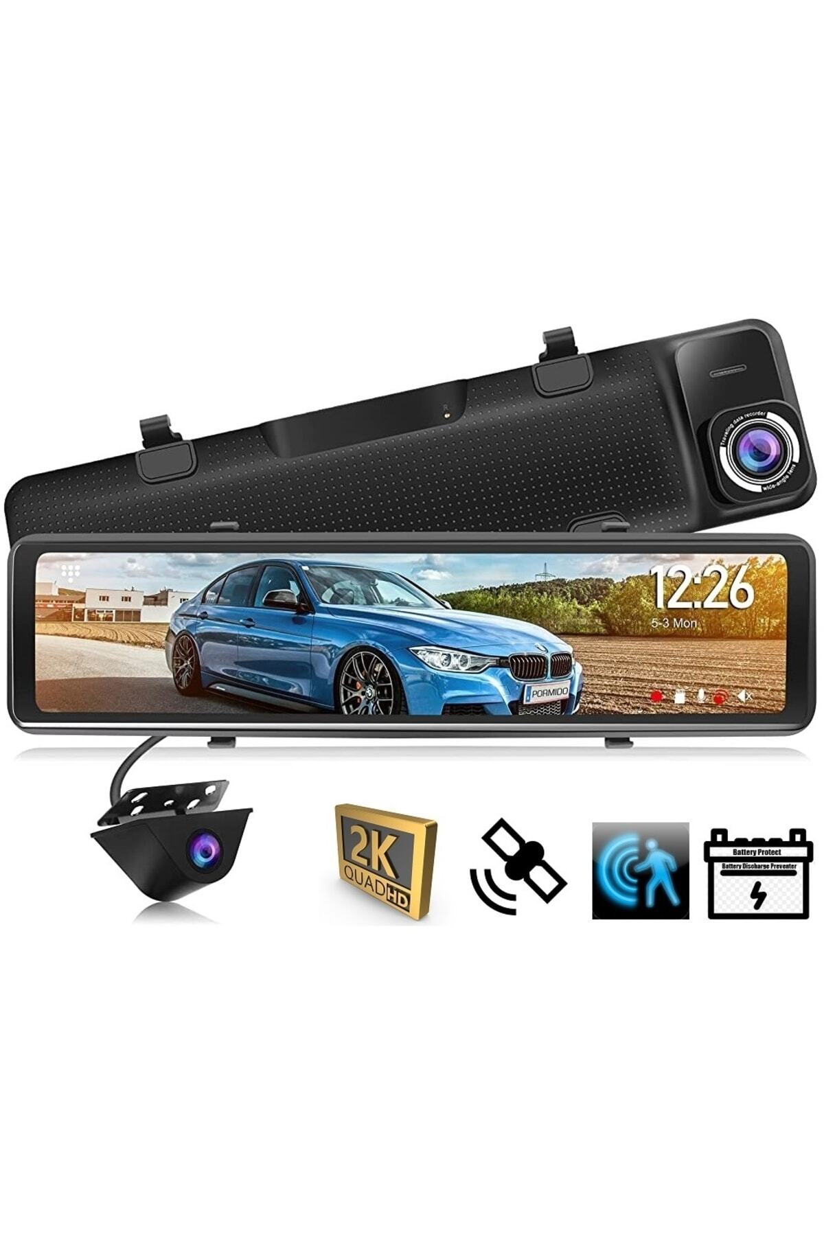 JADO SMART Jado X680 Qhd 2k Streaming Akü Korumalı Ayna Kamera Fiyatı ...