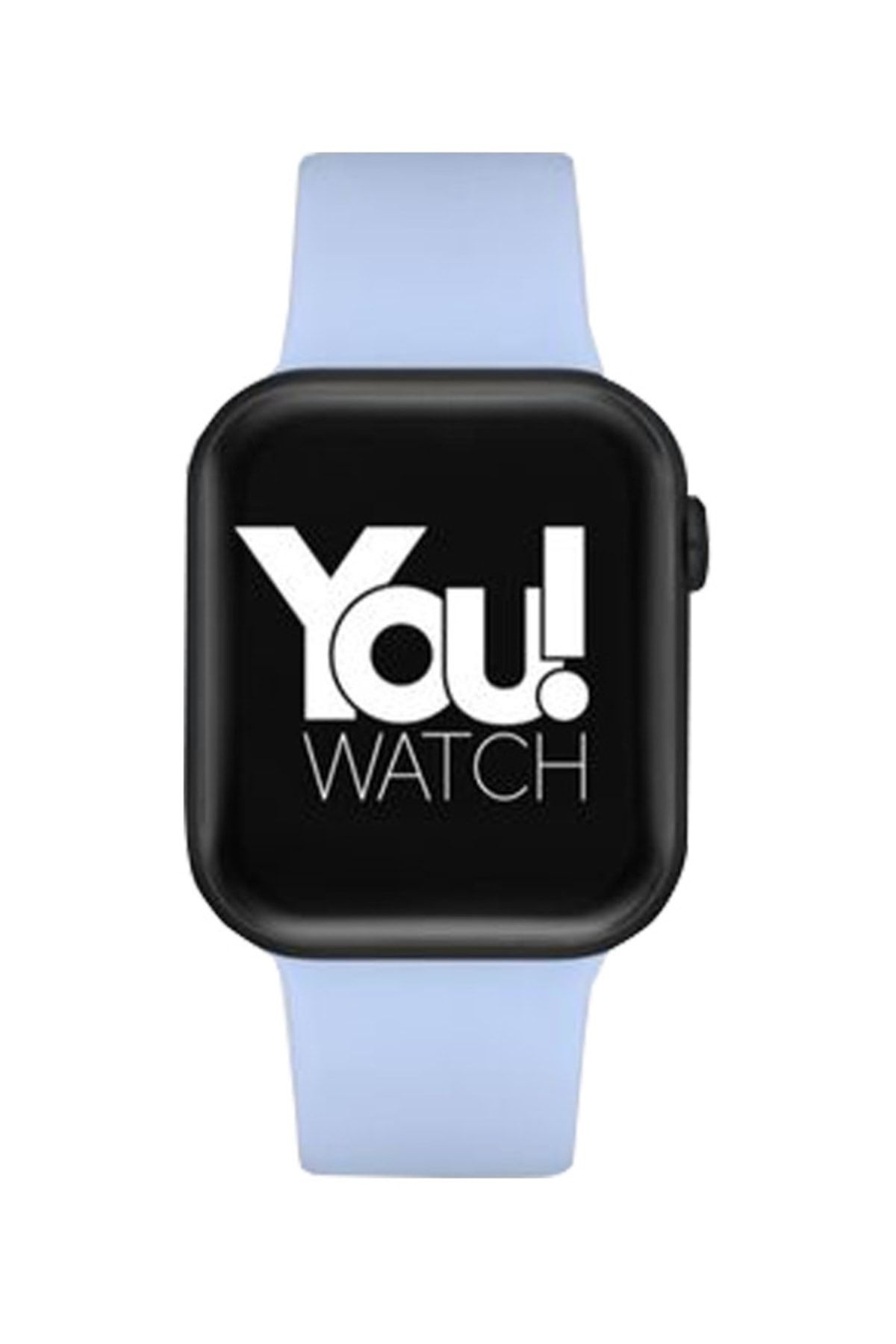 You Watch Youwatch Yf307 Mavi Silikon Kordon Akıllı Saat Ios Ve Android Uyumludur.