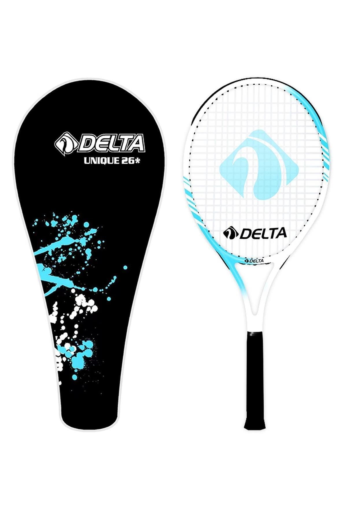 Delta Unique 26 İnç Tek Parça Çantalı Kort Tenis Raketi
