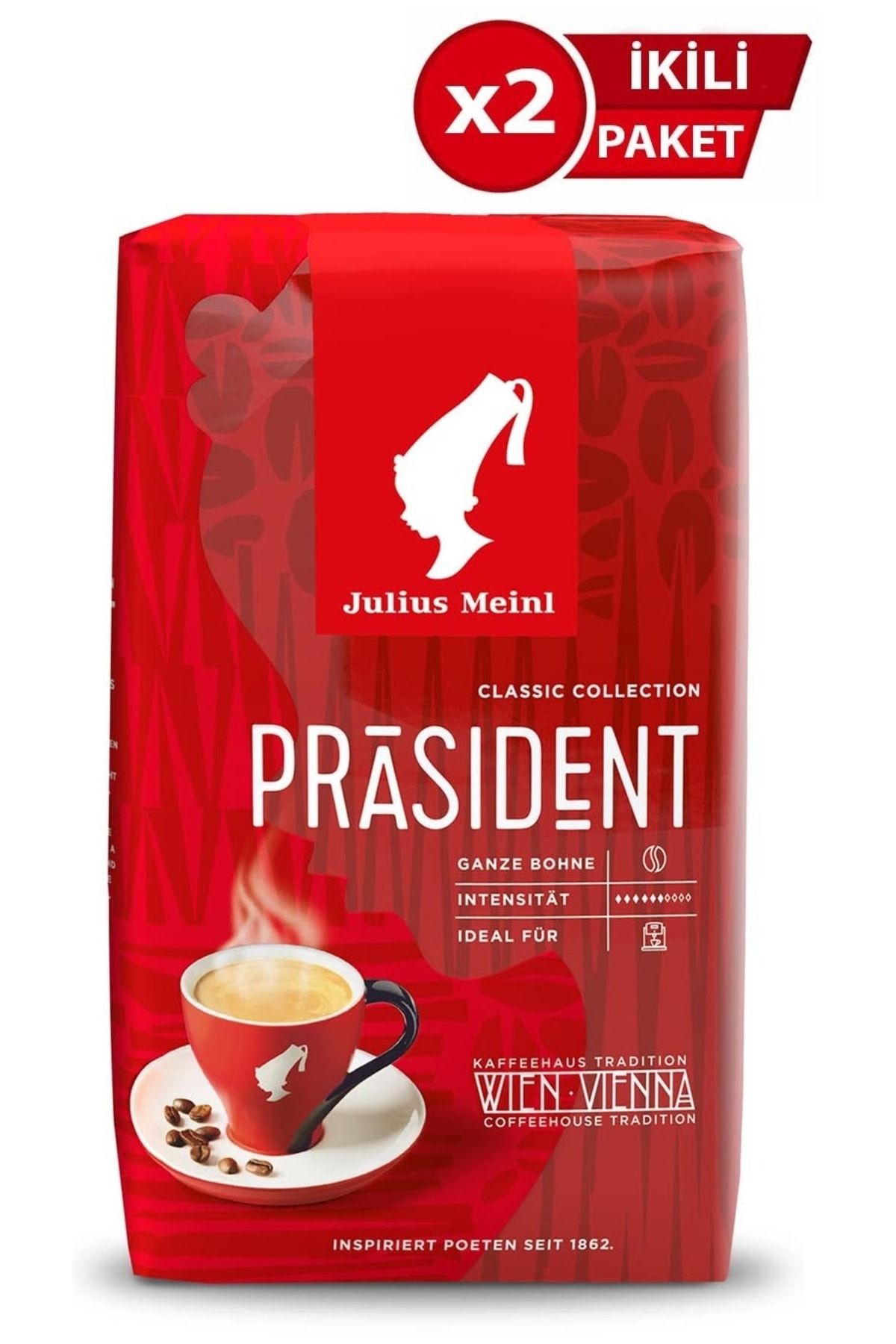 Julius Meinl President Çekirdek Kahve 500g X 2 Adet