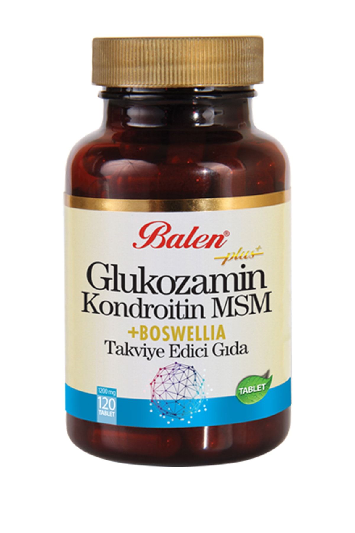 Balen Glukozamin & Kondroitin & Msm & Boswellia (AKGÜNLÜK) Tablet Takviye Edici Gıda 120 Tablet Glukosamin