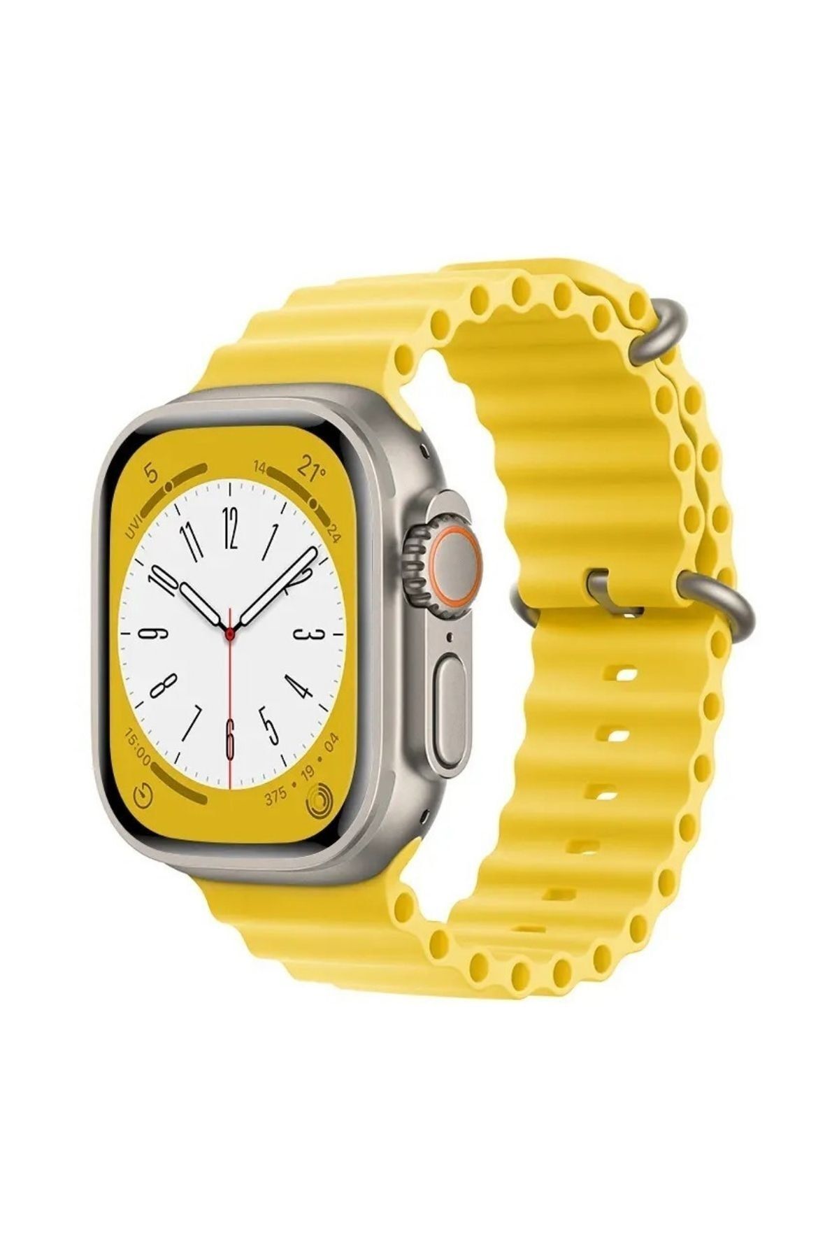 Favors Kordon 42/44/45/49 Mm Watch 8-dt No 1-gs 8 Ultra-watch 7-t800-t500 Uyumlu Ocean Silikon Kordon