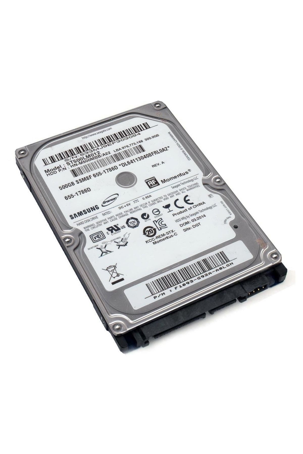 Samsung Harddisk 500gb 2.5 (dvr Kayıt Cihazı Uyumlu)