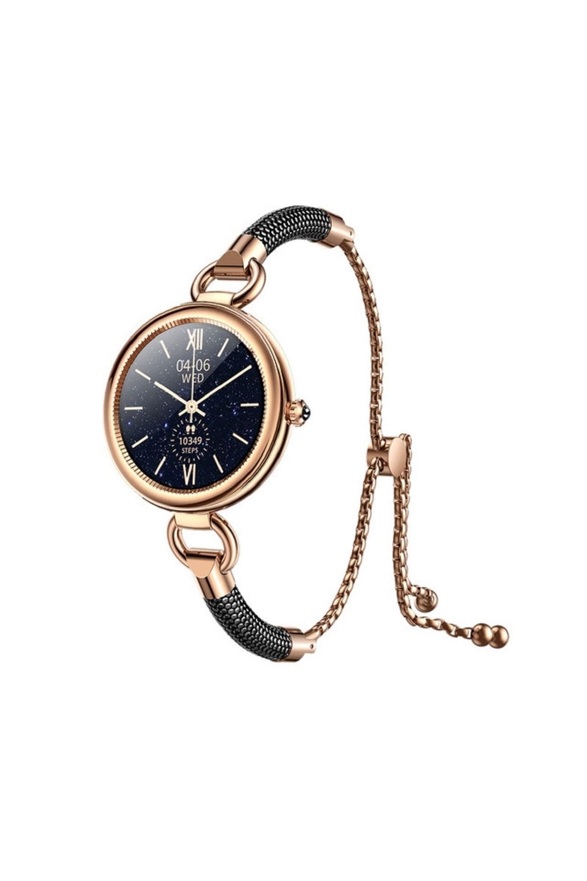 Şıktek Gt4pro Smart Watch Kadın Akıllı Saat Elmas Kordon Çelik Kasa Su Geçirmez Akıllı Saat