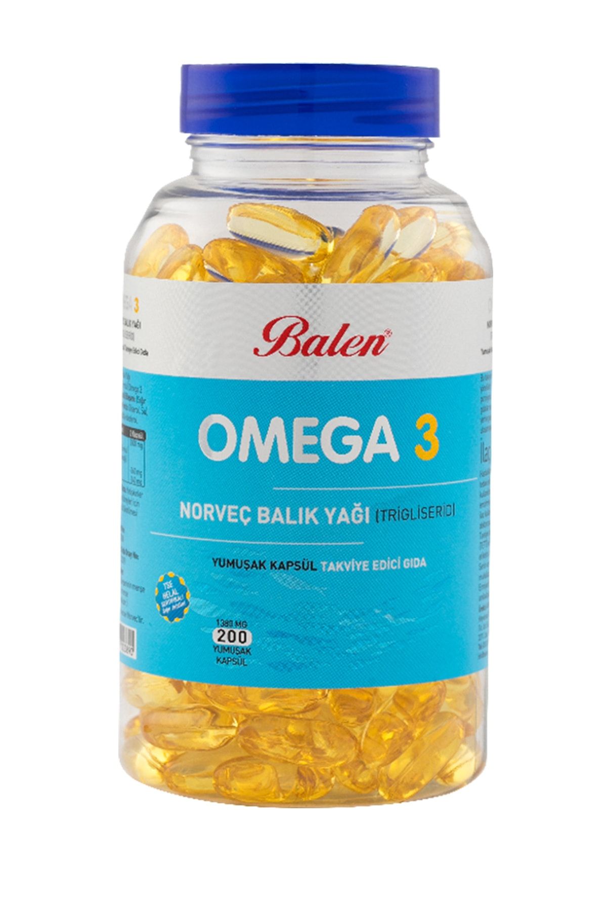 adaeticaret Omega 3 Norveç Balık Yağı 200 Kapsül
