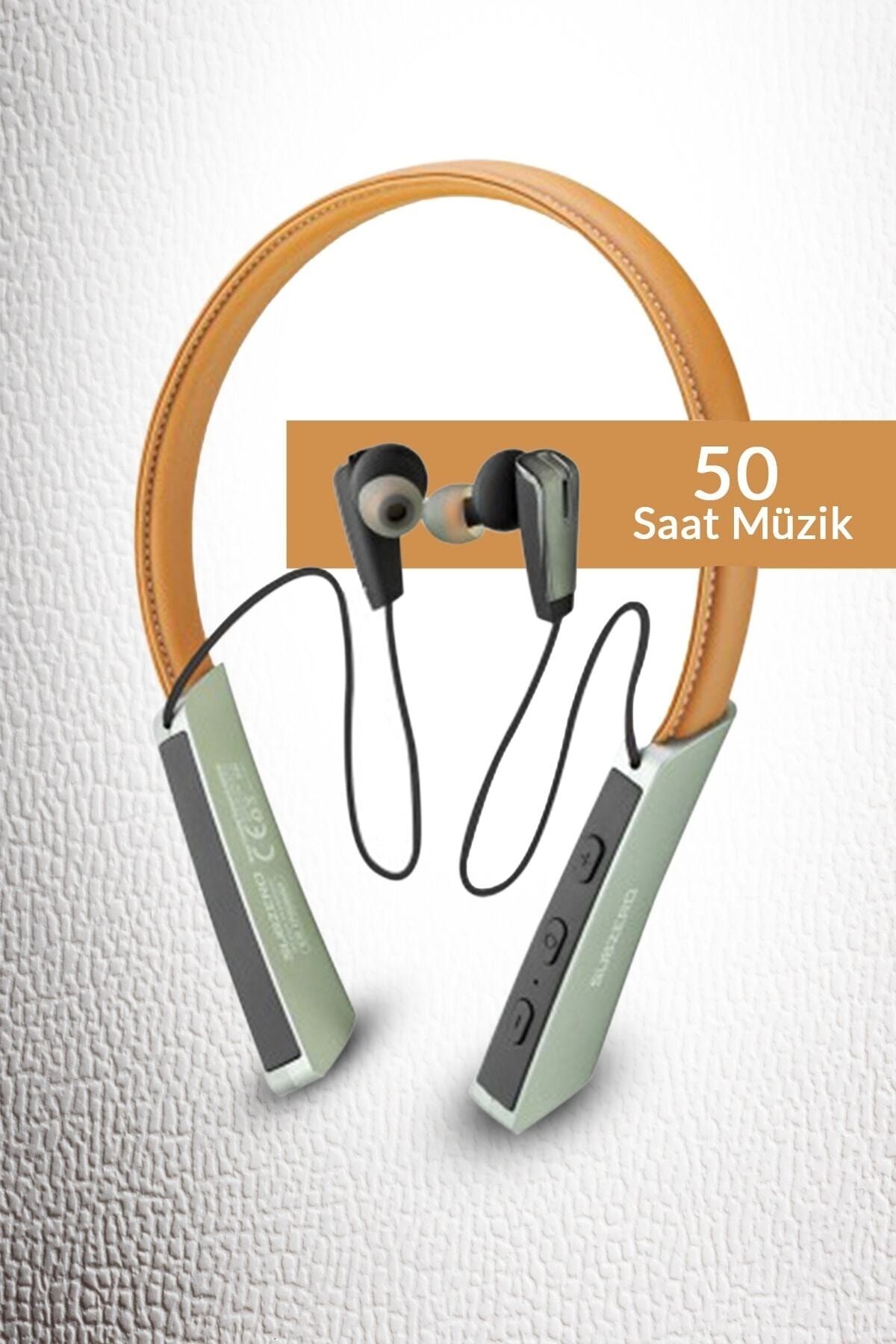 Subzero Ep99 Kablosuz Bluetooth Kulaklık Wıreless Stereo - Boyun Askılı Deri Sporcu Kulaklığı Super Bass