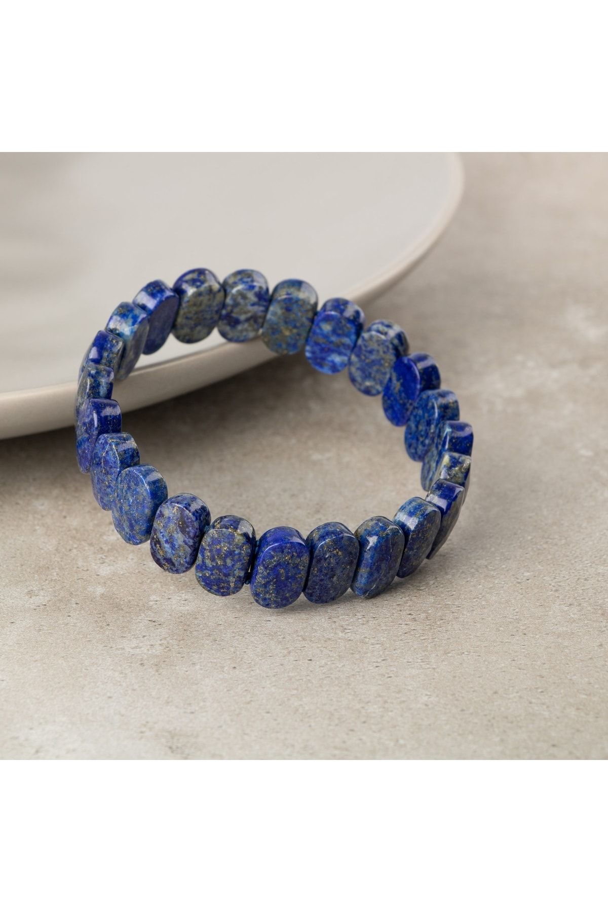 OSMANLI DOĞAL TAŞ Lapis Lazuli Doğal Taş Geniş Kesim Bileklik