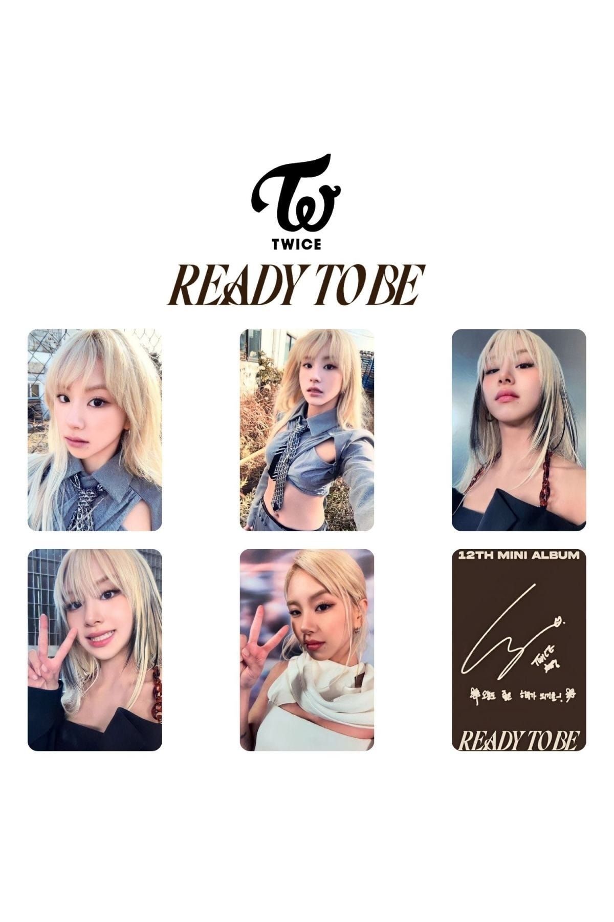 Twıce Chaeyeong '' Ready To Be '' Album Kart Seti_0