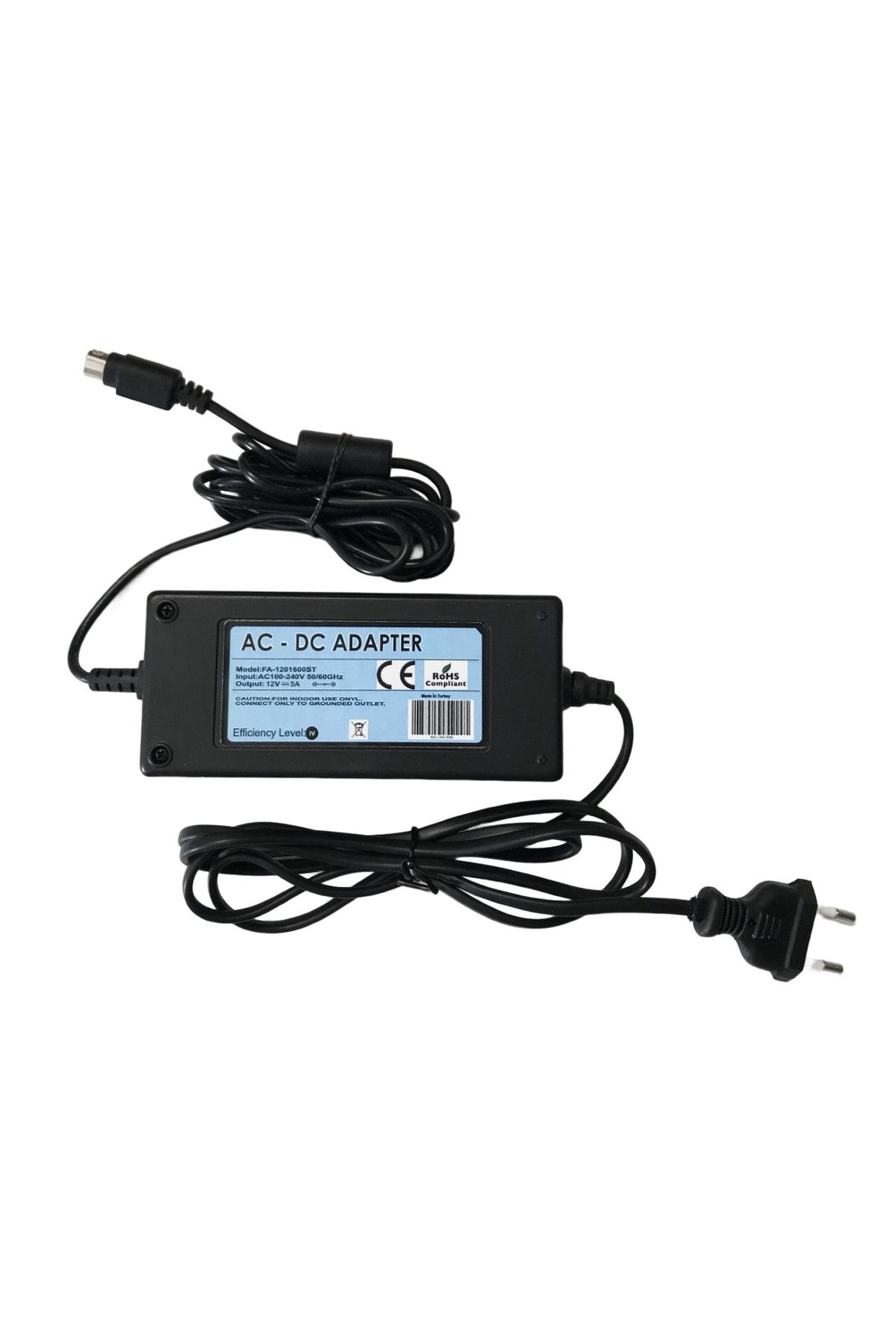 OZSUADAPTOR 12 Volt 5 Amper 4 Pinli - 12v 5a 4 Pinli Adaptör + Kargo Ücretsiz