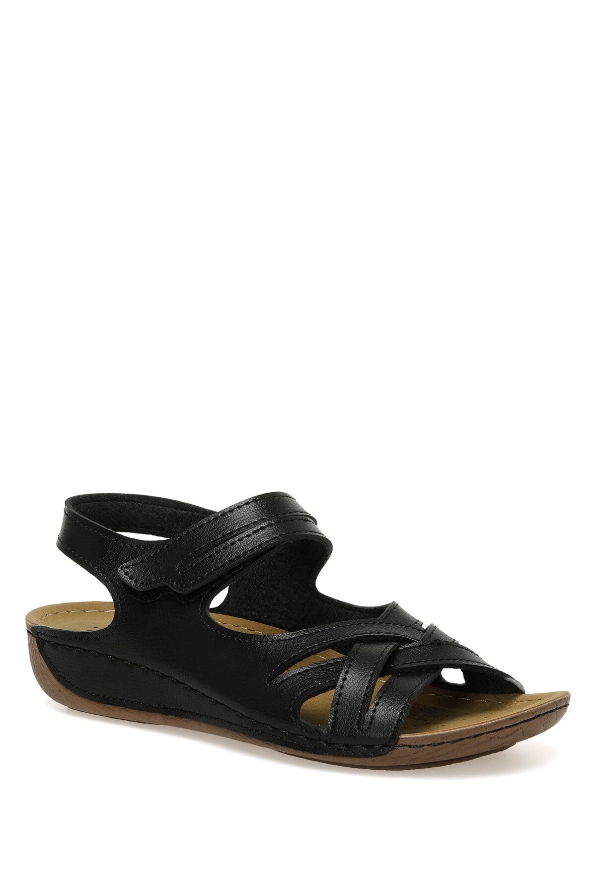 Polaris 164343.z3fx Siyah Kadın Comfort Sandalet