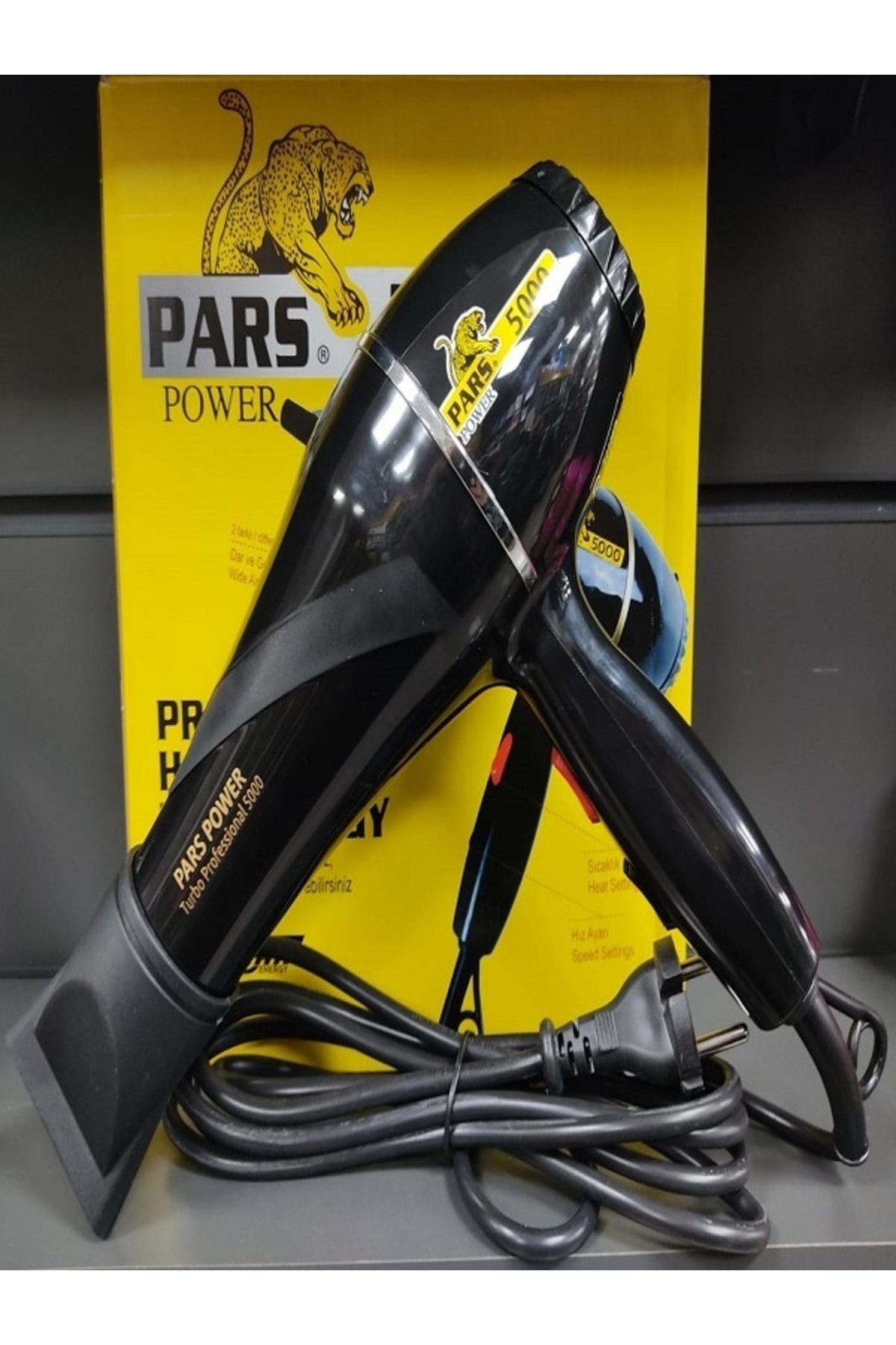 Pars Power 500 Profesyonel Siyah Saç Kurutma Makinesi ozk11030