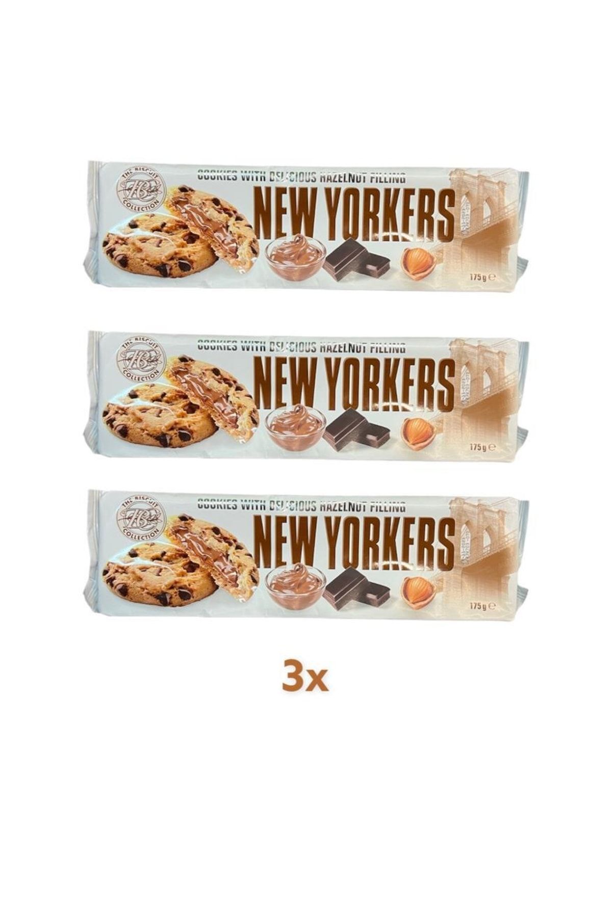 New Yorkers 3x Fındık Dolgulu Kurabiye 175g